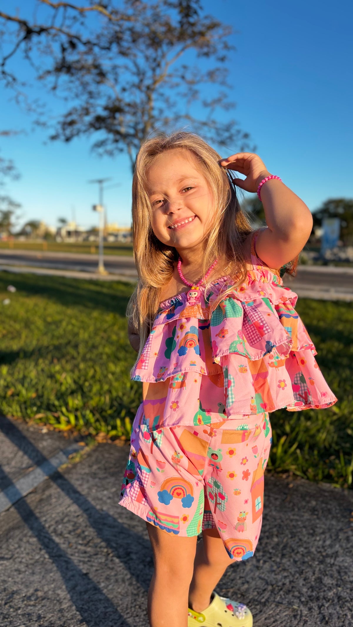 Conjunto Infantil Estampa Casinha Encantada | Lá Colorê