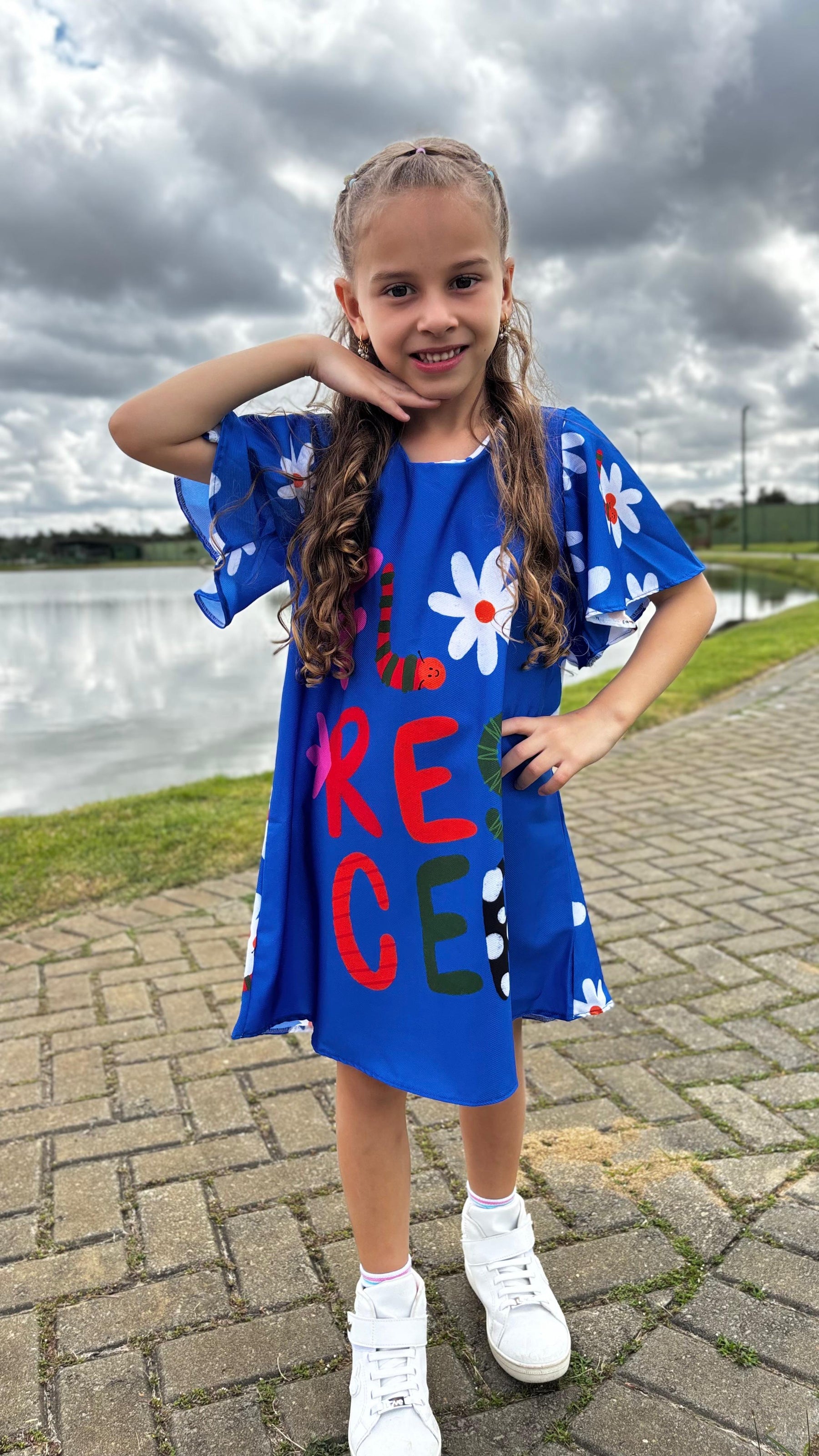 Vestido Infantil Florescer | Lá Colorê