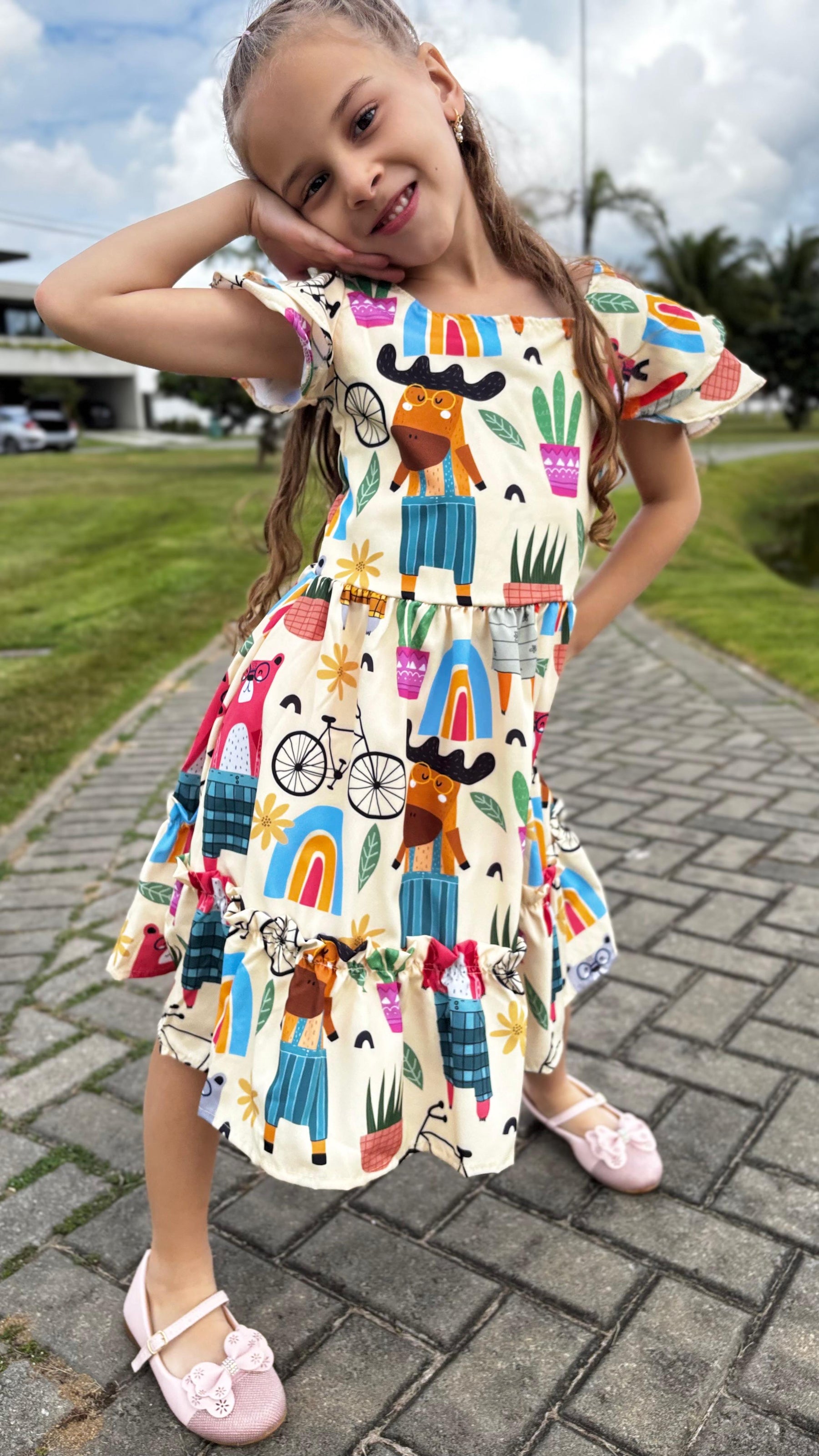 Vestido Infantil Liz | Lá Colorê