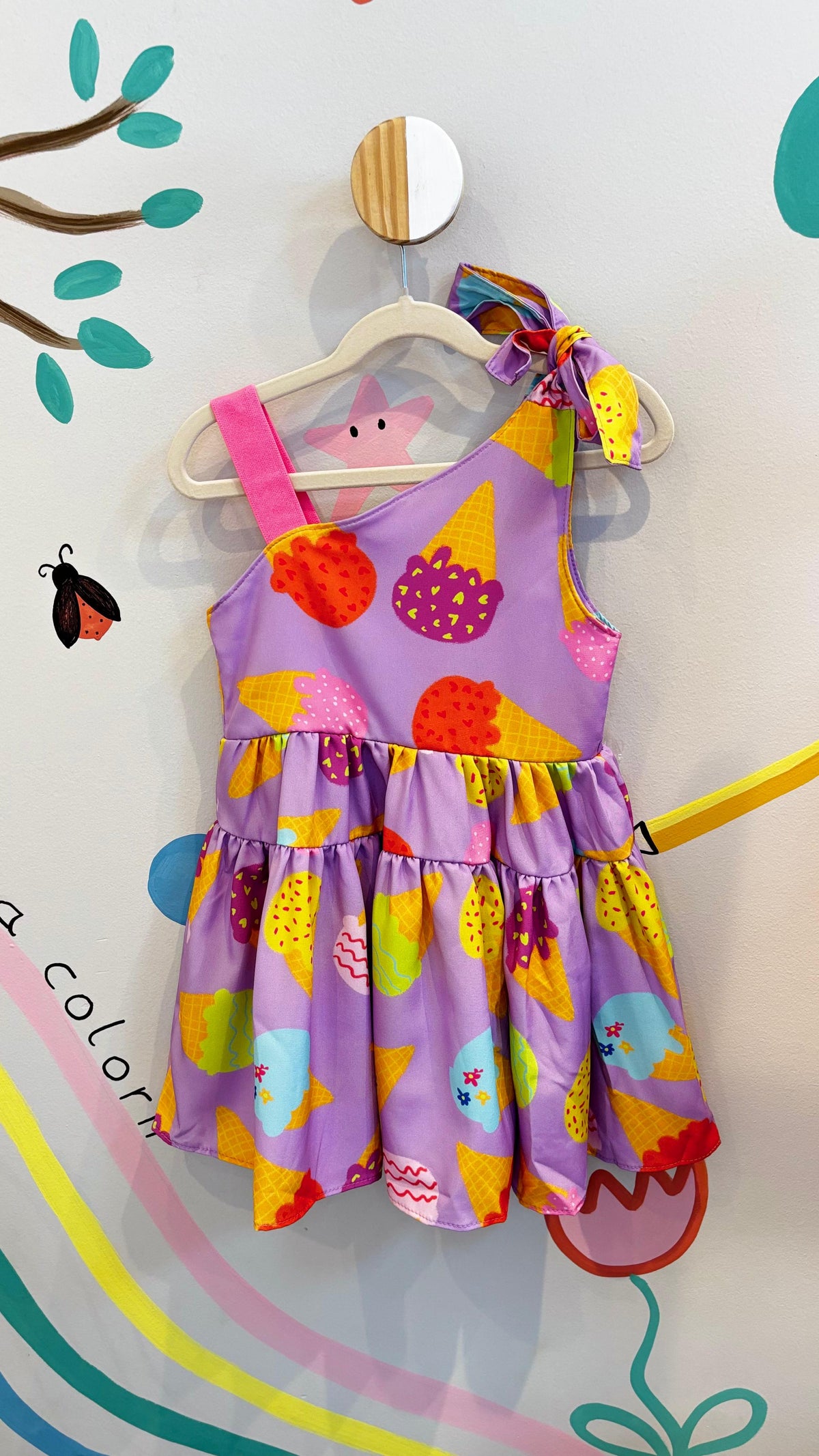Vestido Infantil Sorvetinho | Lá Colorê