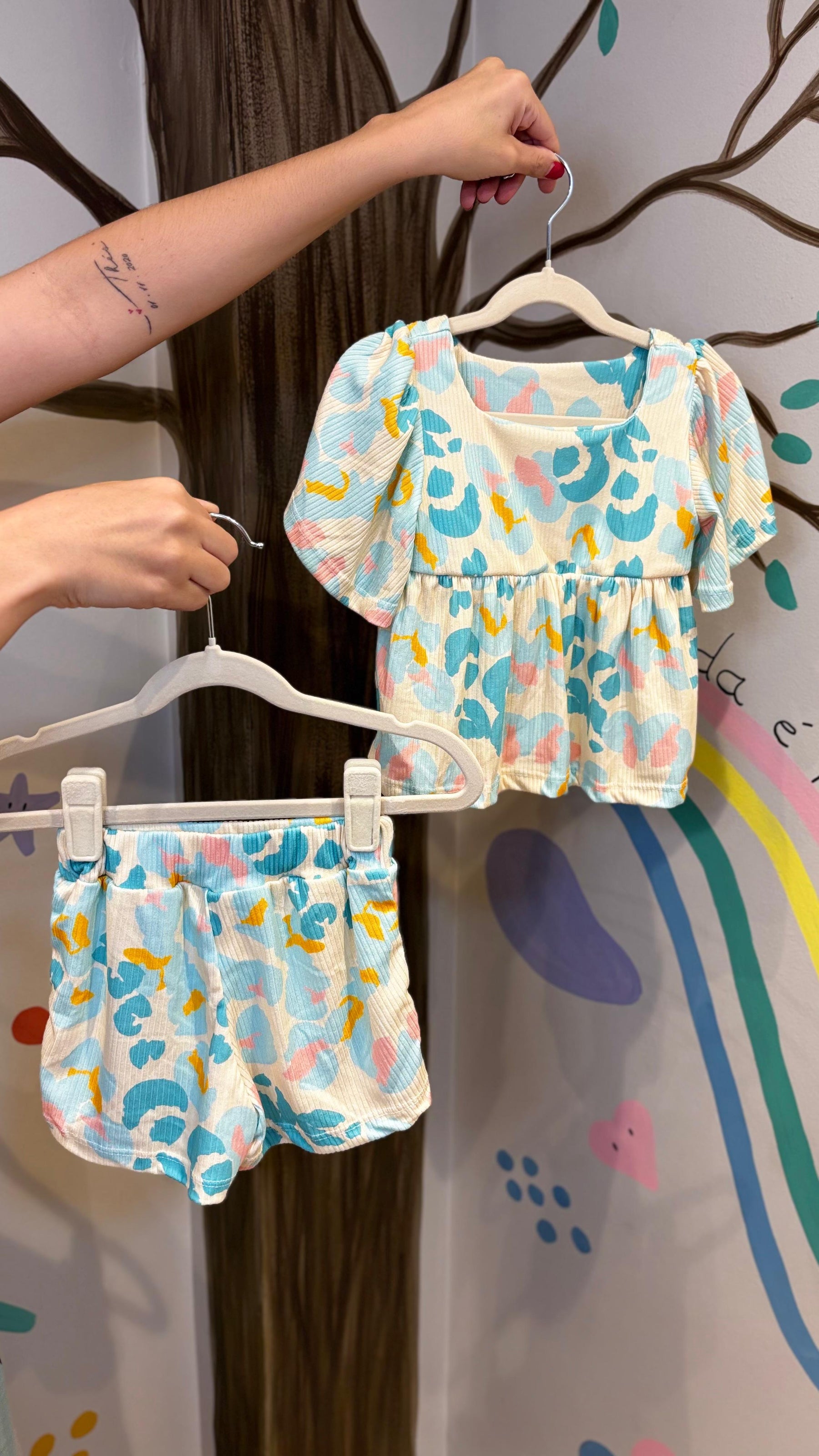 Conjunto Infantil Caneladinho de 1 à 2 anos | Lá Colorê