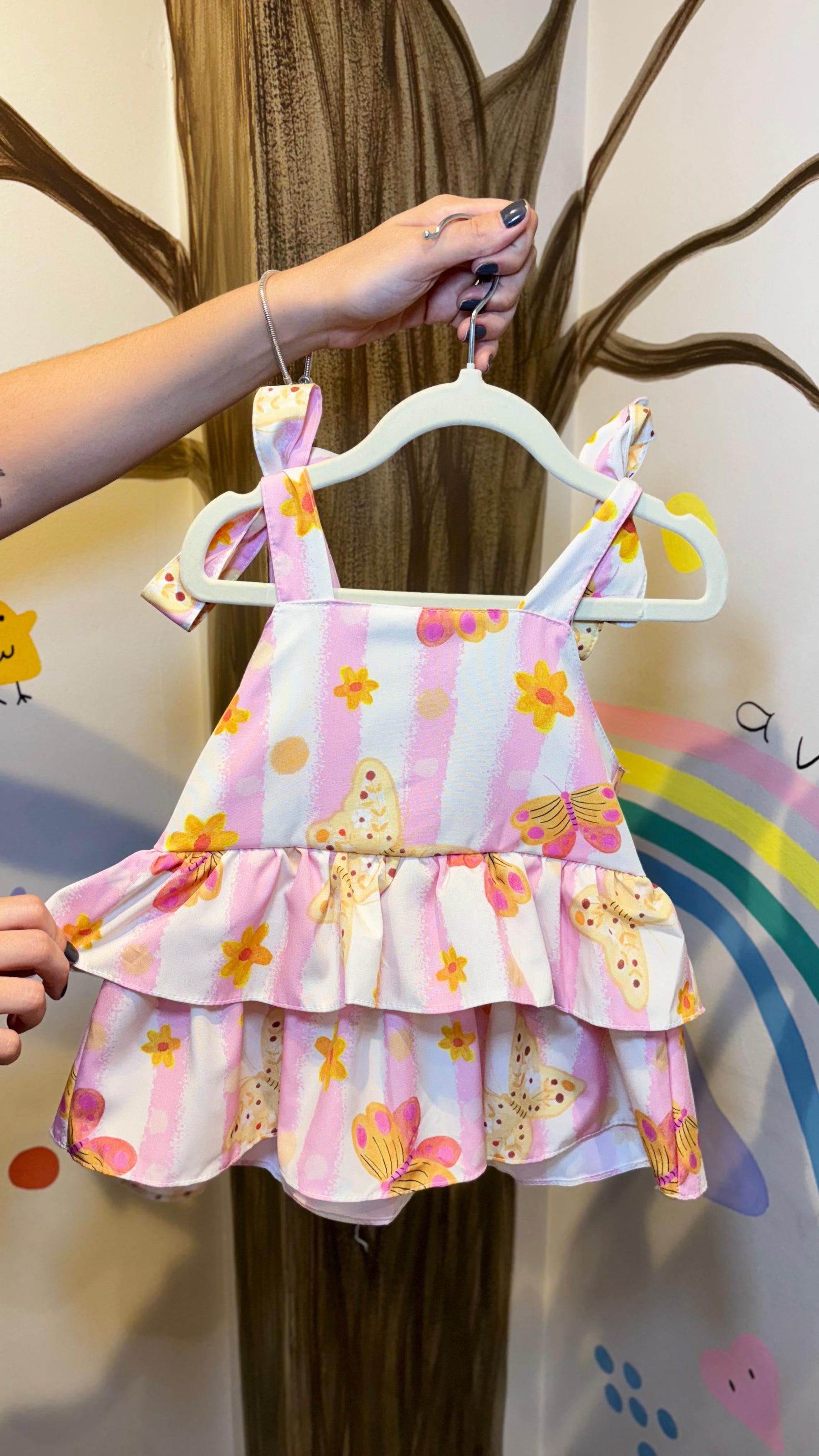 Conjunto Infantil Estampa Borboletas | Lá Colorê