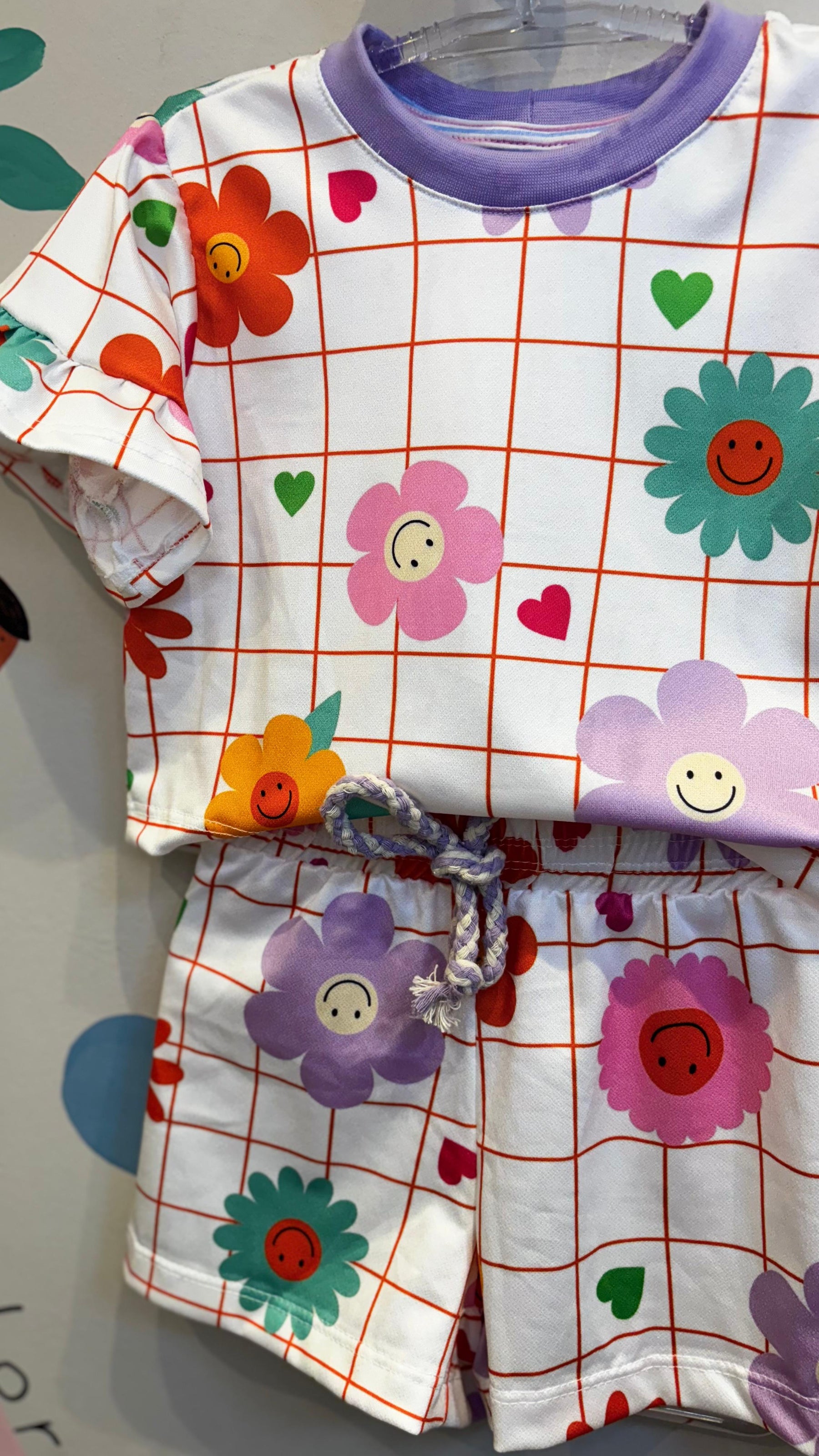 Conjunto Infantil Estampa Florzinhas Confort | Lá Colorê