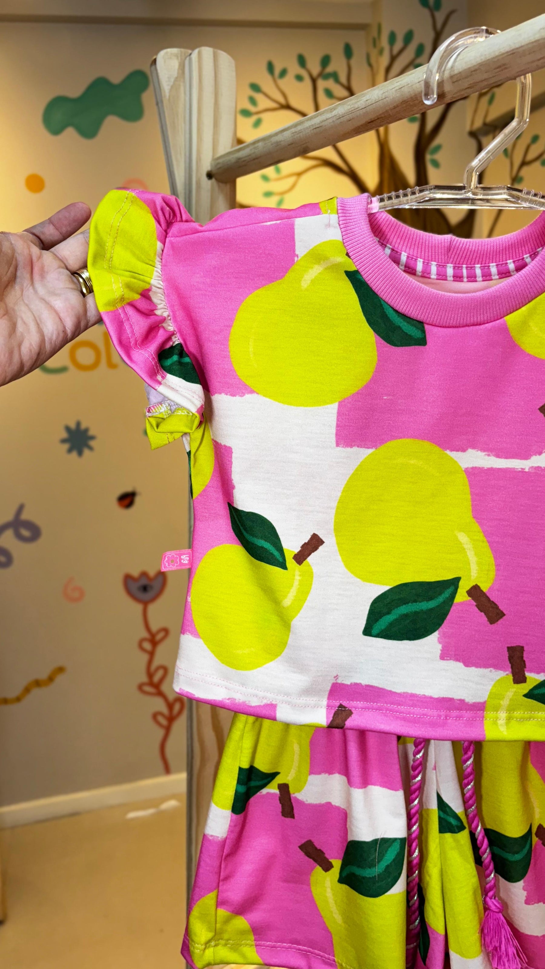 Conjunto Infantil Estampa Pêra Pop | Lá Colorê