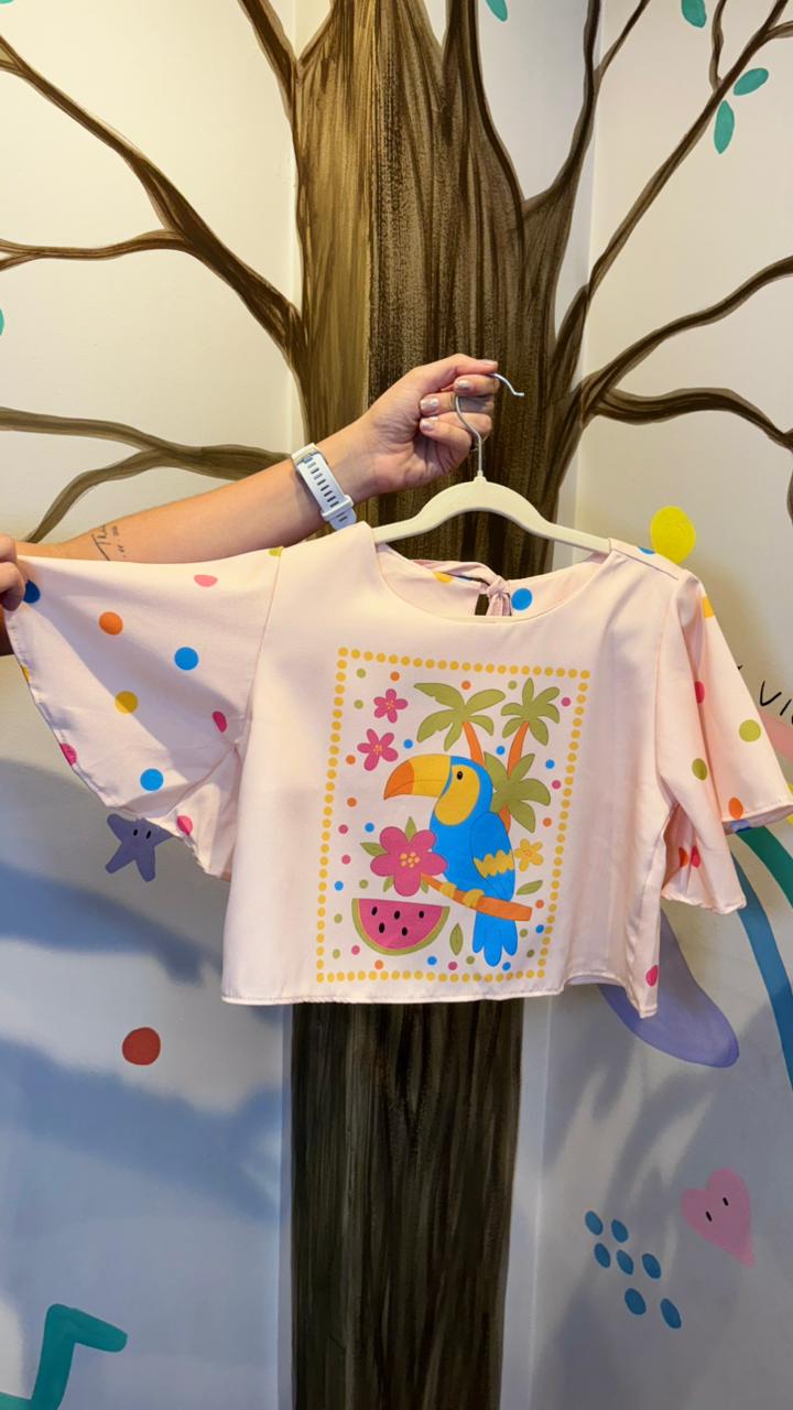 Conjunto Infantil Estampa Farm | Lá Colorê