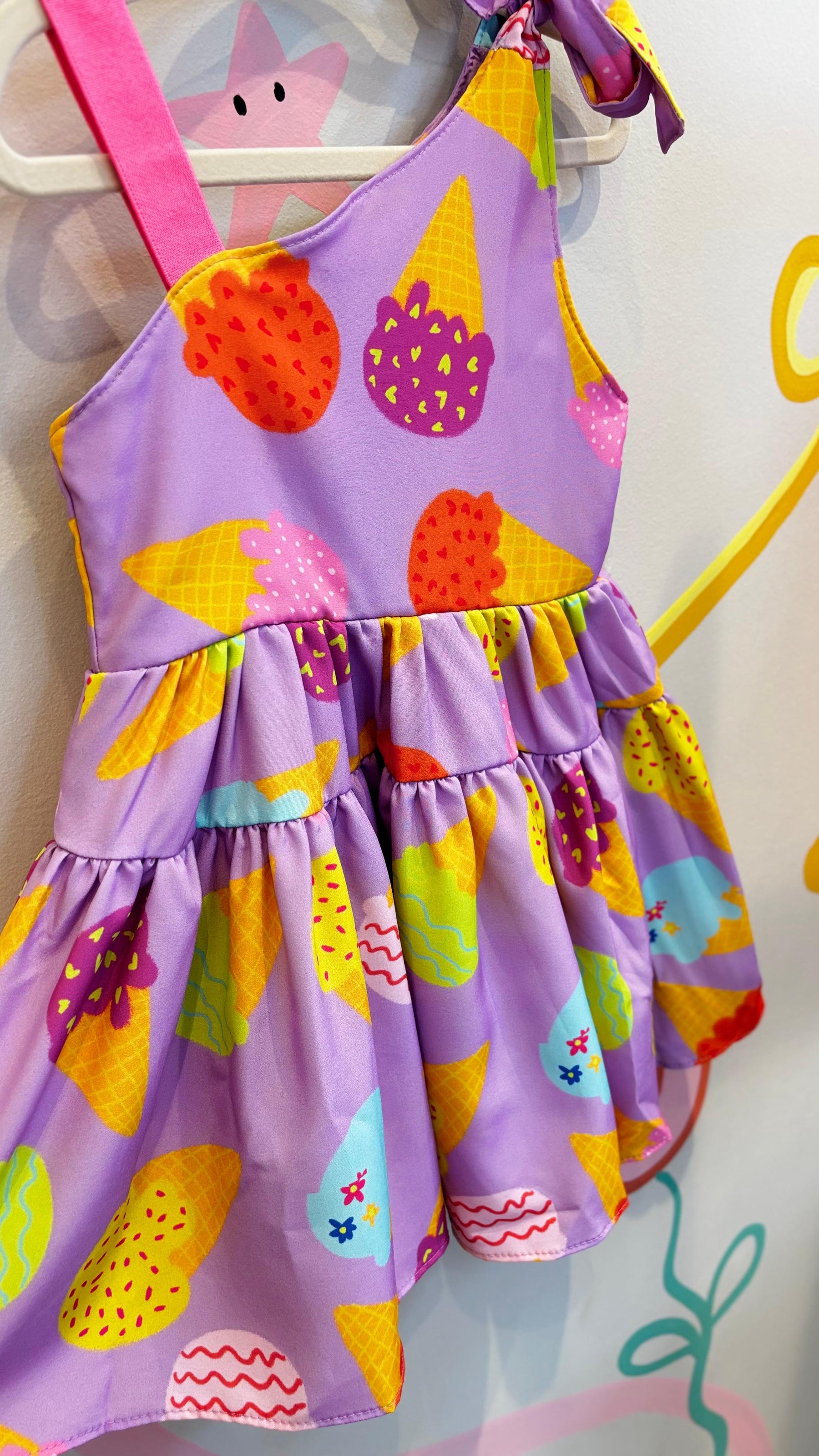 Vestido Infantil Sorvetinho | Lá Colorê