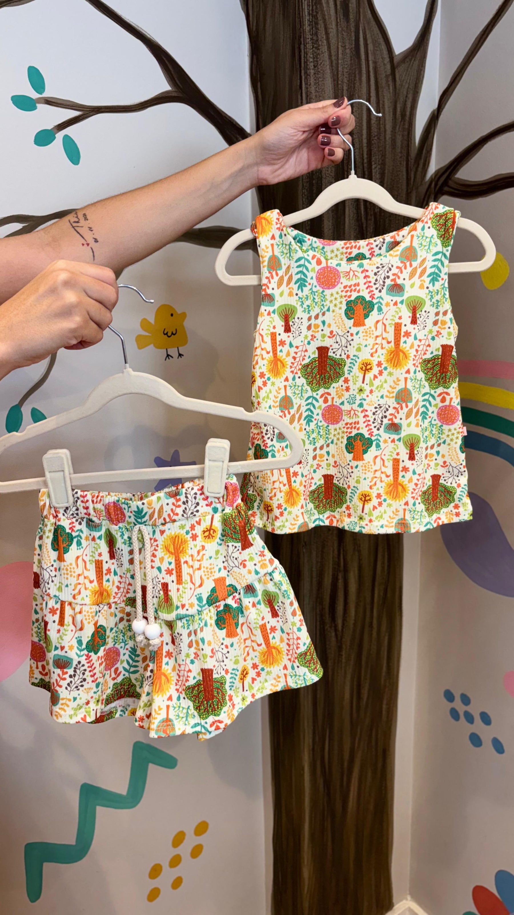 Conjunto Infantil Caneladinho de 2 à 3 anos | Lá Colorê