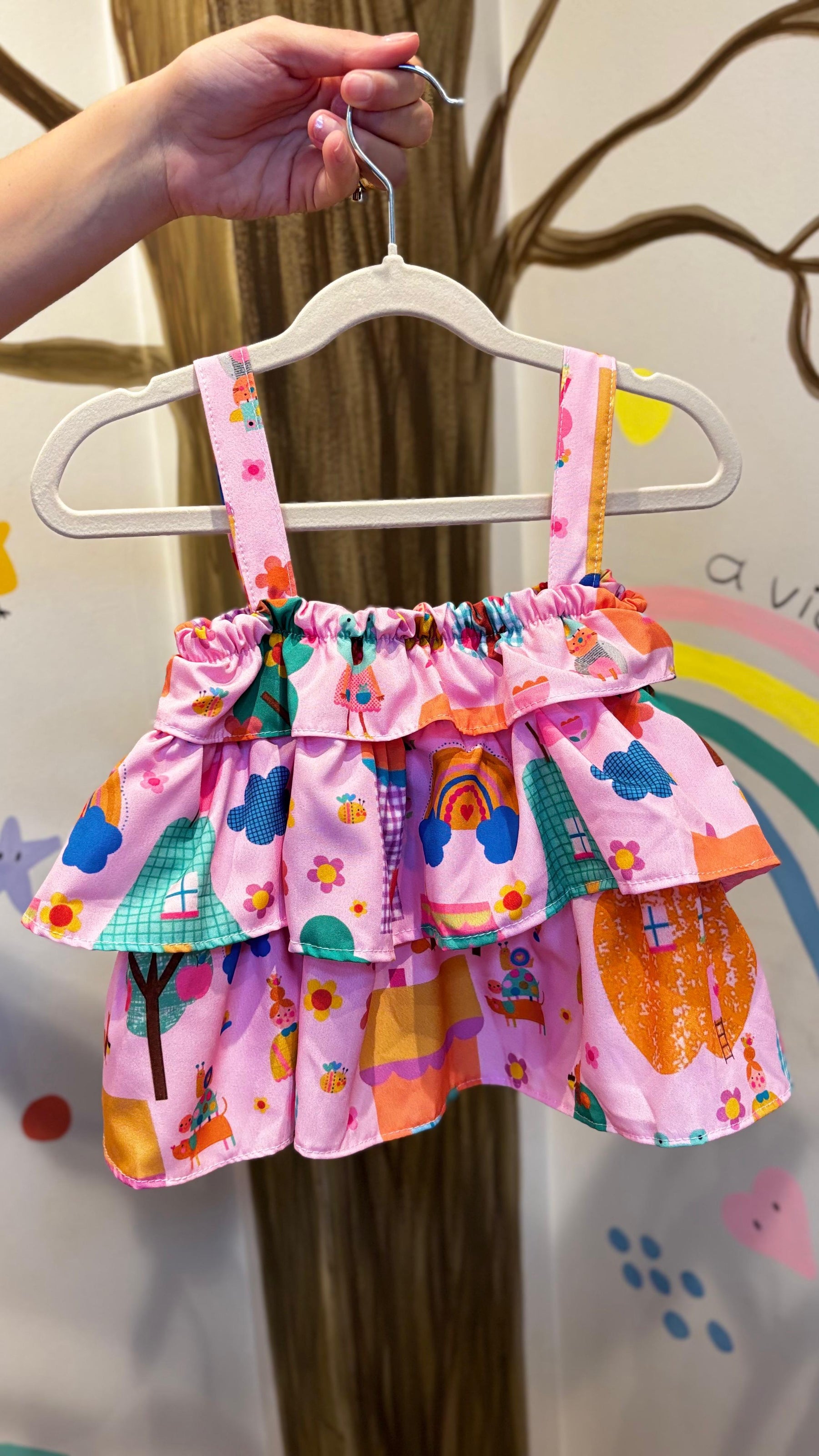 Conjunto Infantil Estampa Casinha Encantada | Lá Colorê