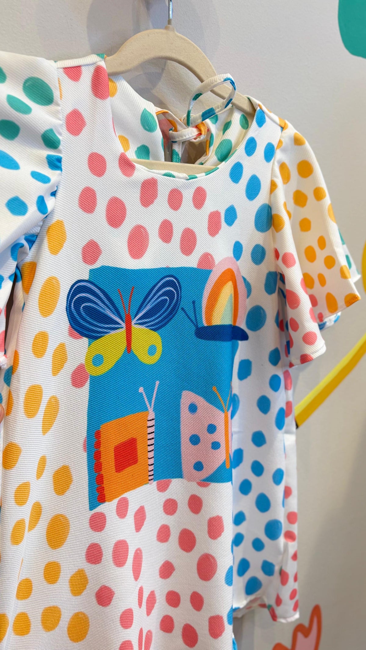Vestido Infantil Estampa Borboleta Encantada | Lá Colorê