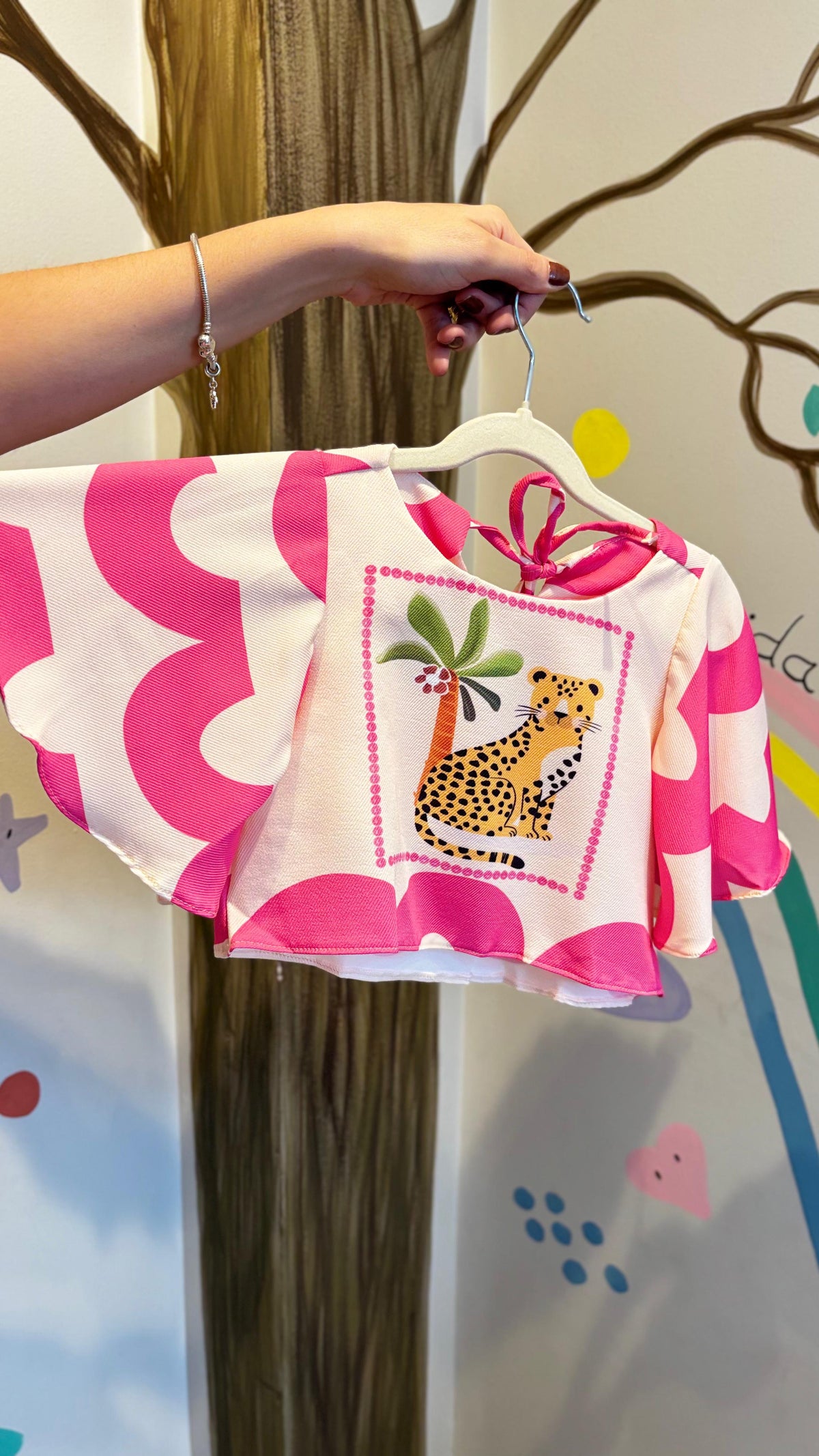 Conjunto Infantil Estampa Oncinha Tropical | Lá Colorê