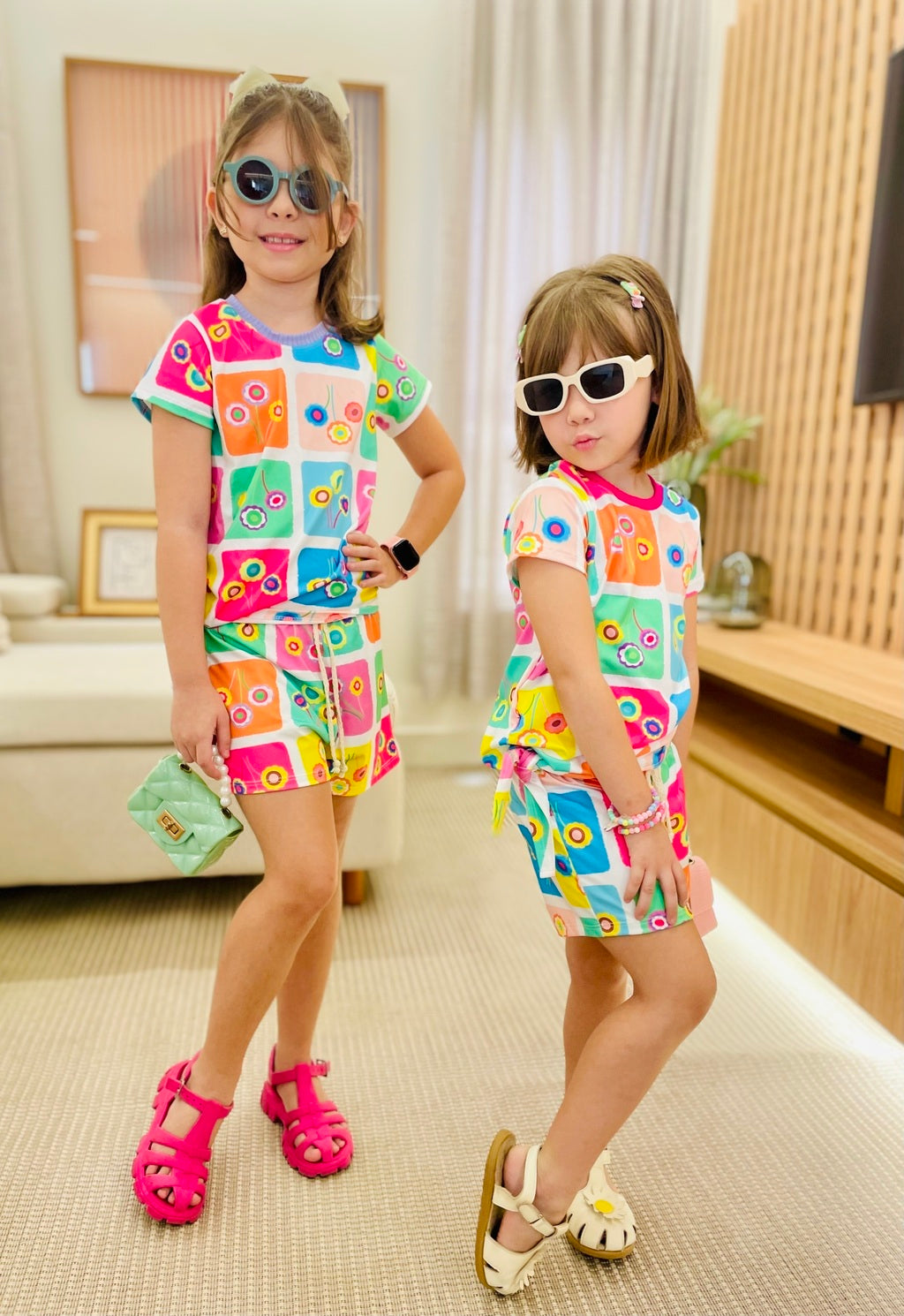 Conjunto Infantil Estampa Pop Color | Lá Colorê