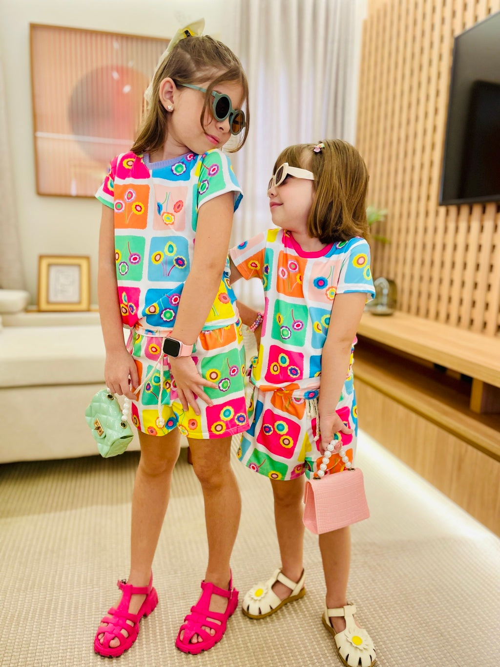 Conjunto Infantil Estampa Pop Color | Lá Colorê
