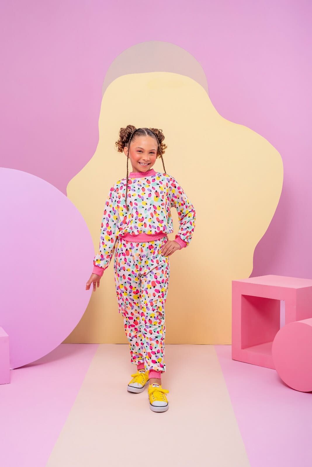 Conjunto Infantil Cargo Estampa Cajuzinho | Lá Colorê