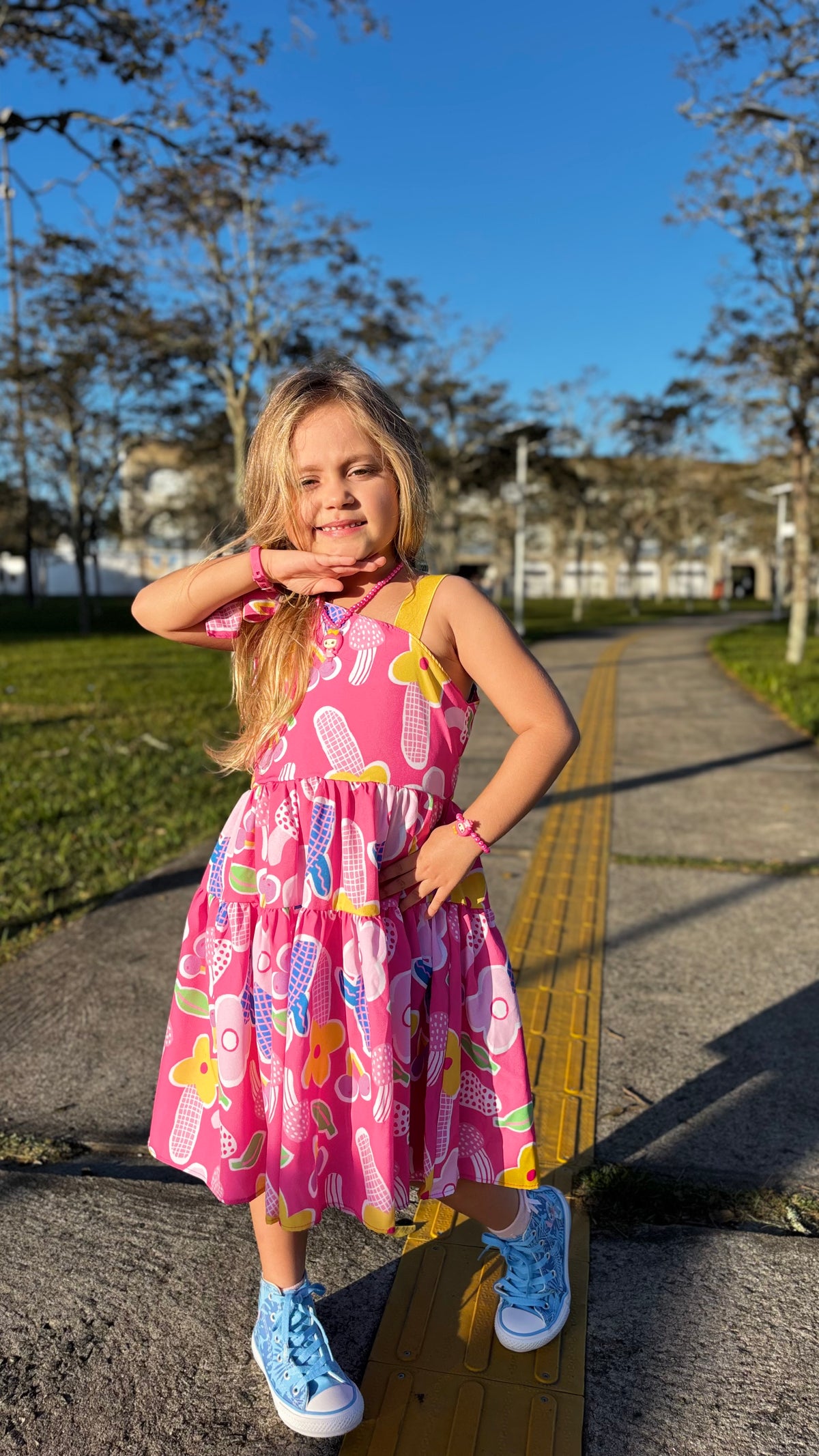 Vestido Infantil Jardim Alegre | Lá Colorê
