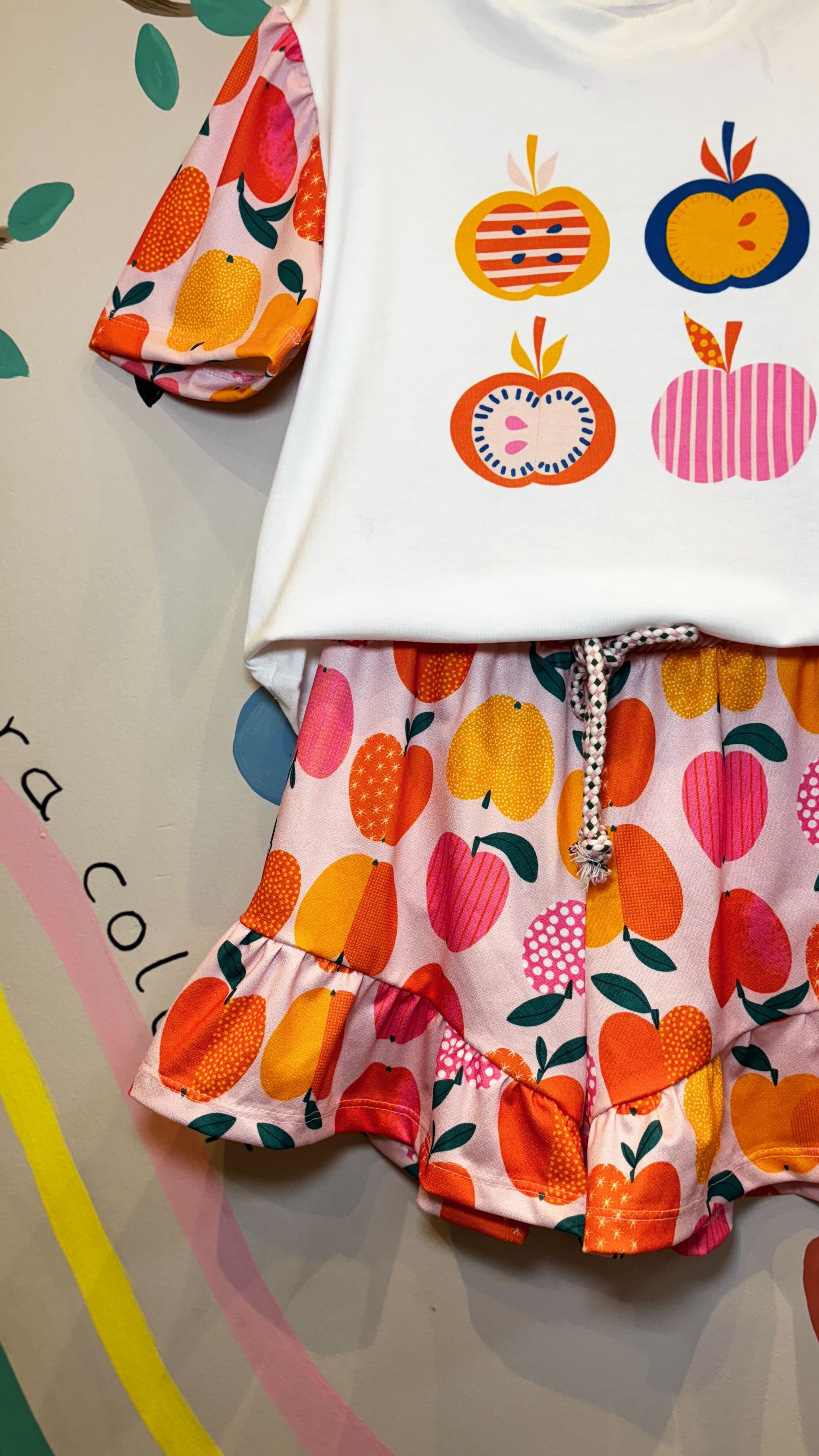 Conjunto Infantil Estampa Maçãzinha Confort | Lá Colorê