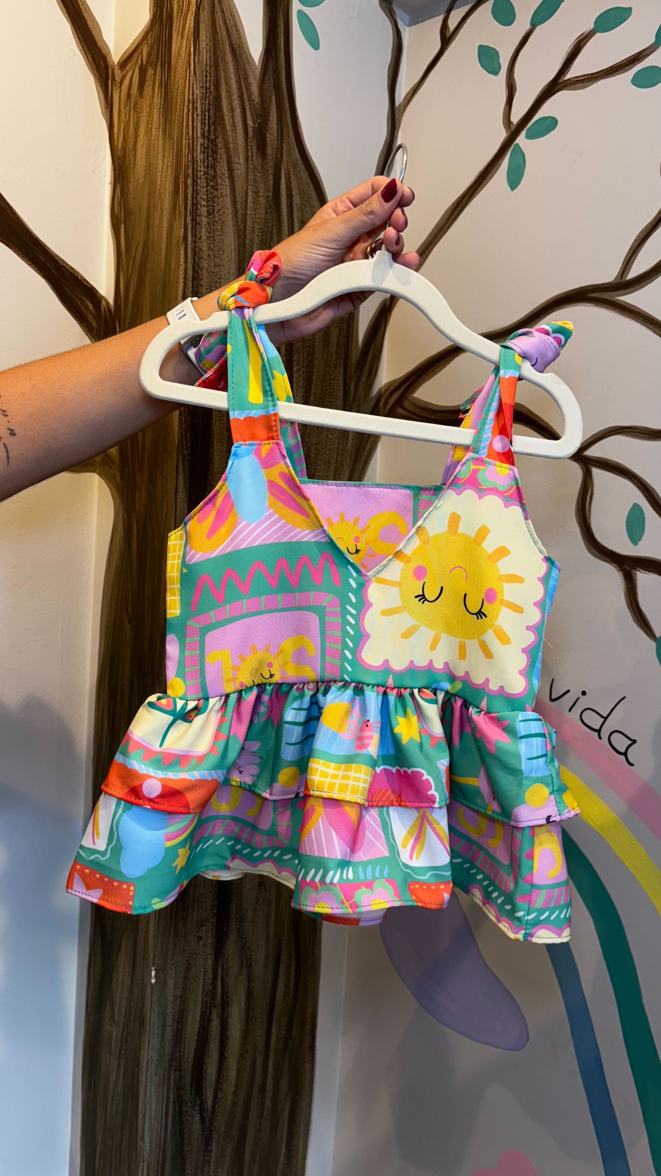 Conjunto Infantil Estampa Dia Radiante | Lá Colorê