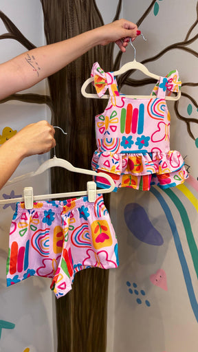 Conjunto Infantil Alegria em Cores  | Lá Colorê