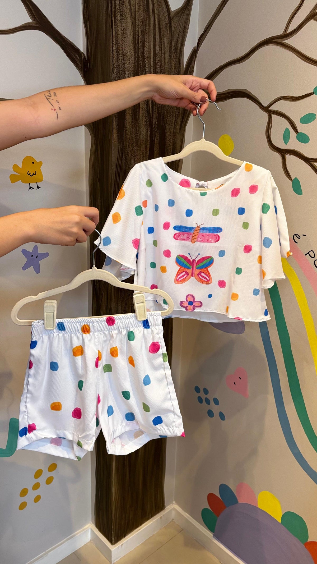 Conjunto Infantil Estampa Libélula | Lá Colorê