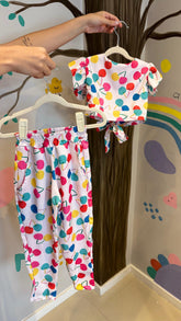Conjunto Luxo Infantil Estampa Cherry | Lá Colorê