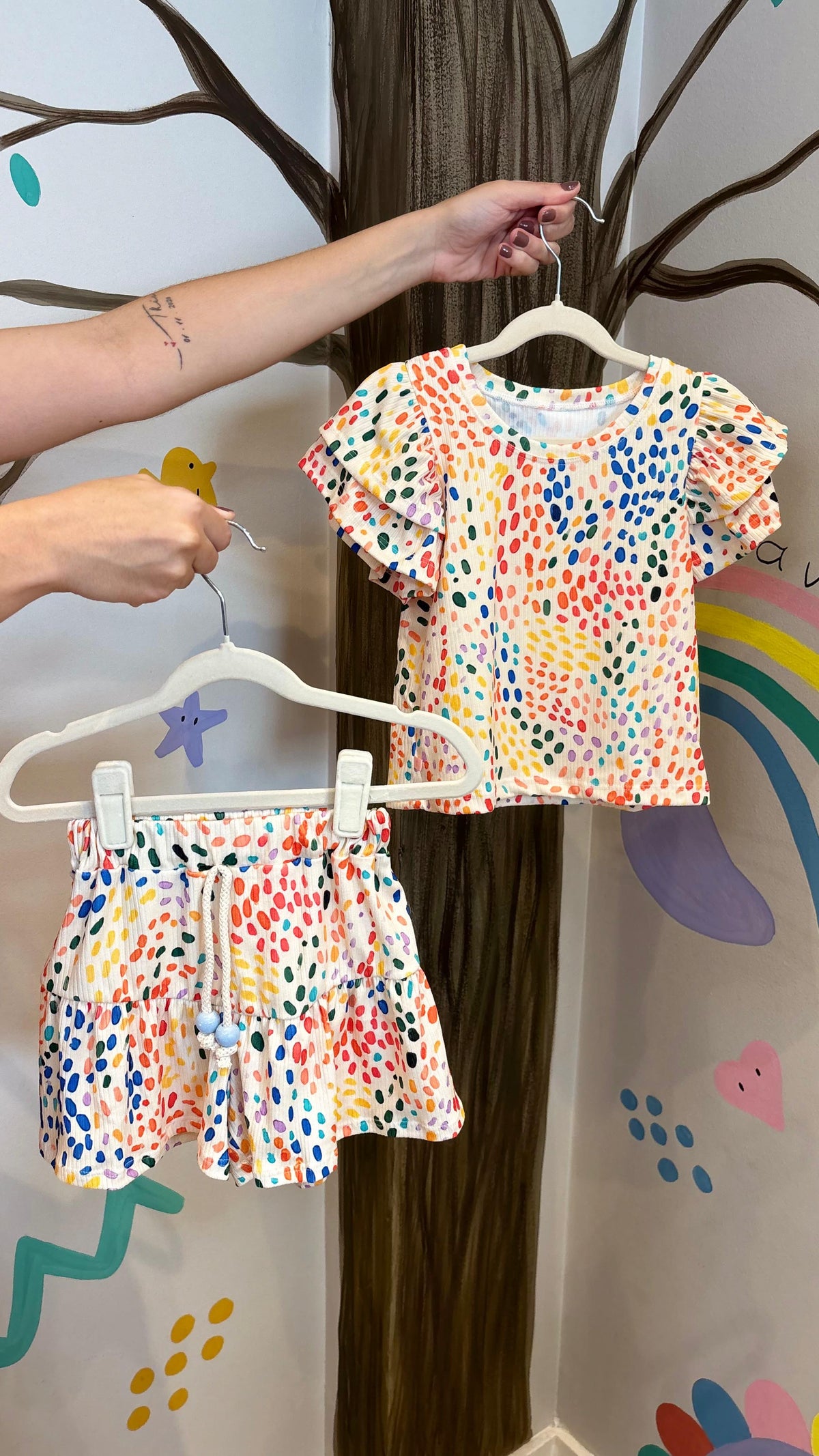 Conjunto Infantil Caneladinho de 3 à 4 anos | Lá Colorê