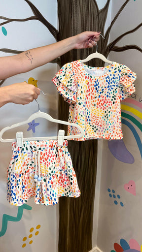 Conjunto Infantil Caneladinho de 3 à 4 anos | Lá Colorê