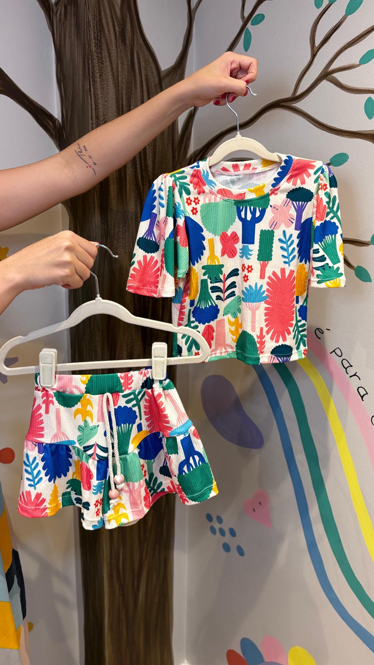 Conjunto Infantil Caneladinho de 1 à 2 anos | Lá Colorê