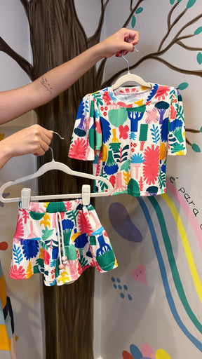Conjunto Infantil Caneladinho de 1 à 2 anos | Lá Colorê