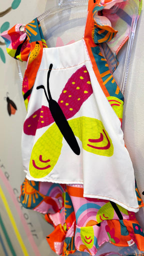 Conjunto Infantil Estampa Summer Alça Babado | Lá Colorê