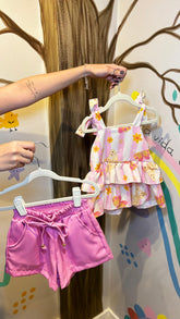 Conjunto Infantil Estampa Borboletas | Lá Colorê