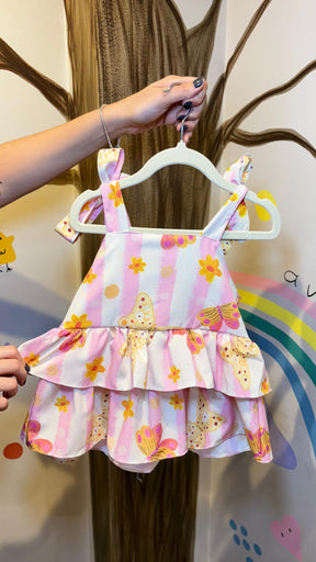 Conjunto Infantil Estampa Borboletas | Lá Colorê