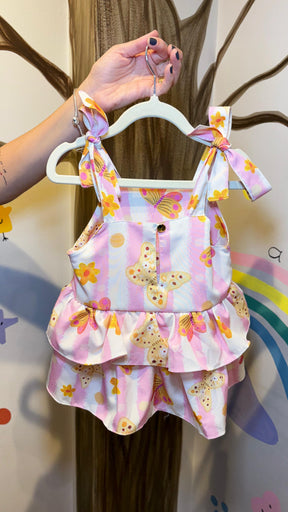 Conjunto Infantil Estampa Borboletas | Lá Colorê