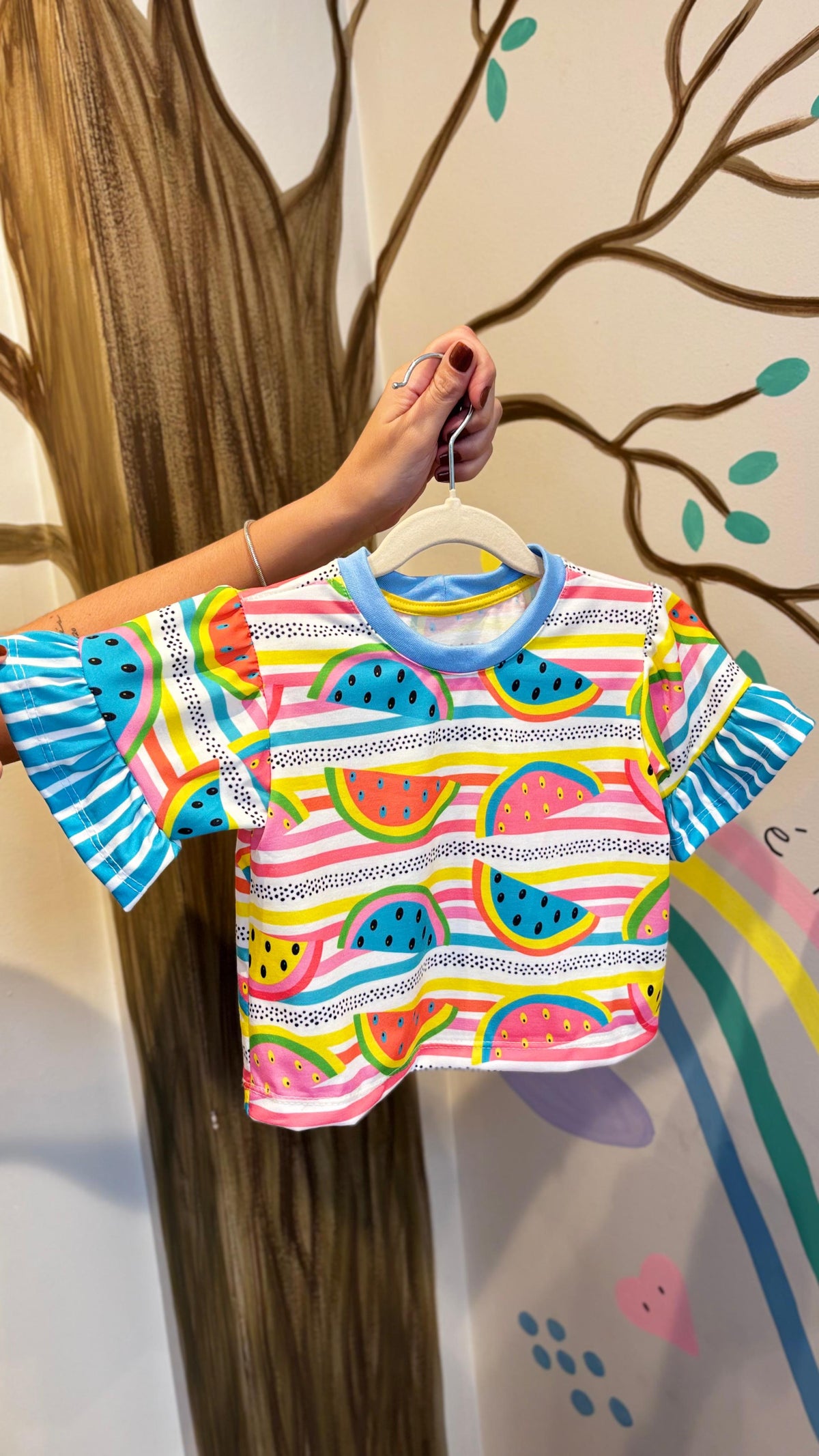 Conjunto Infantil Estampa Melancia | Lá Colorê
