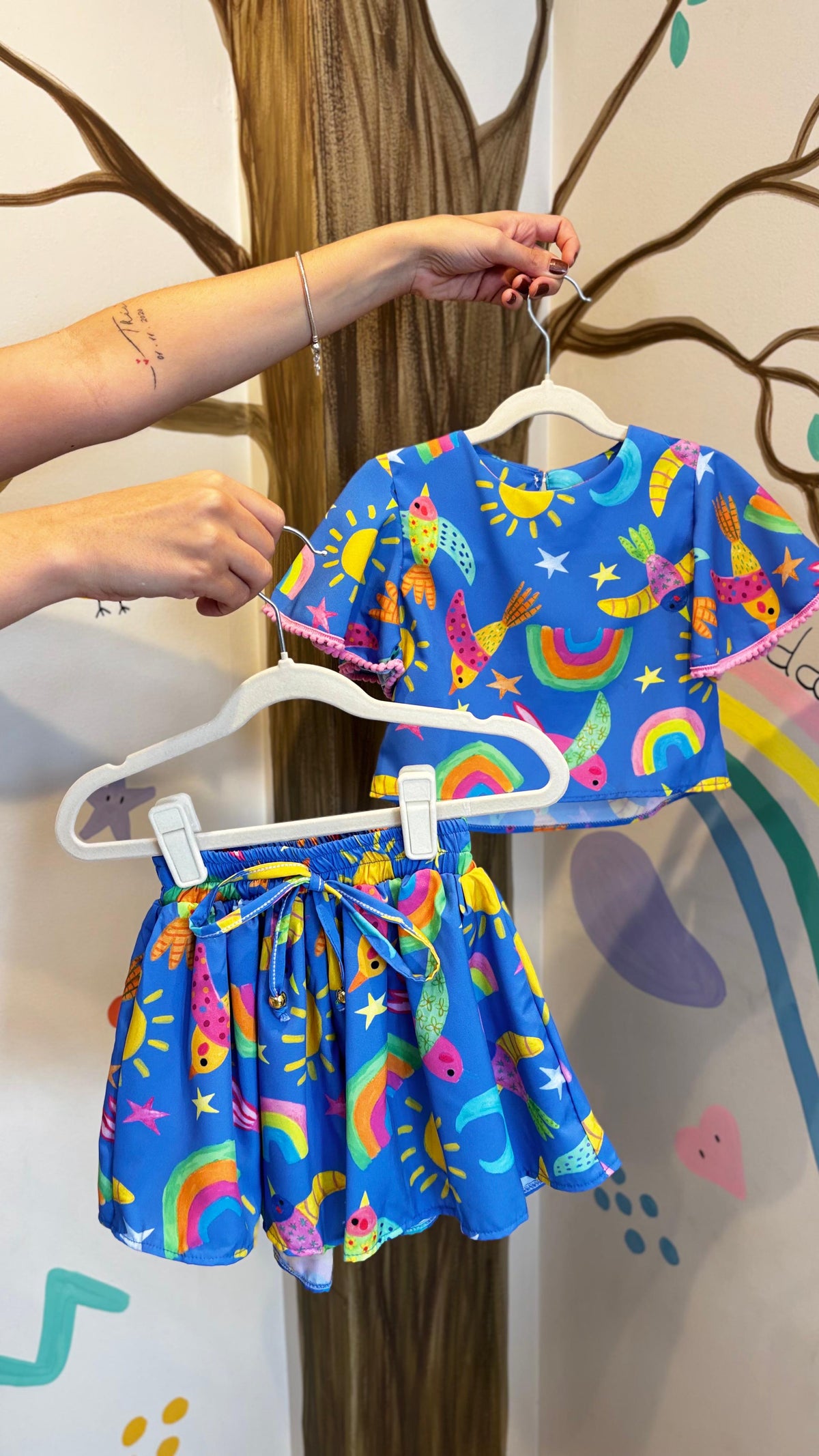 Conjunto Infantil Estampa Céu Encantado | Lá Colorê