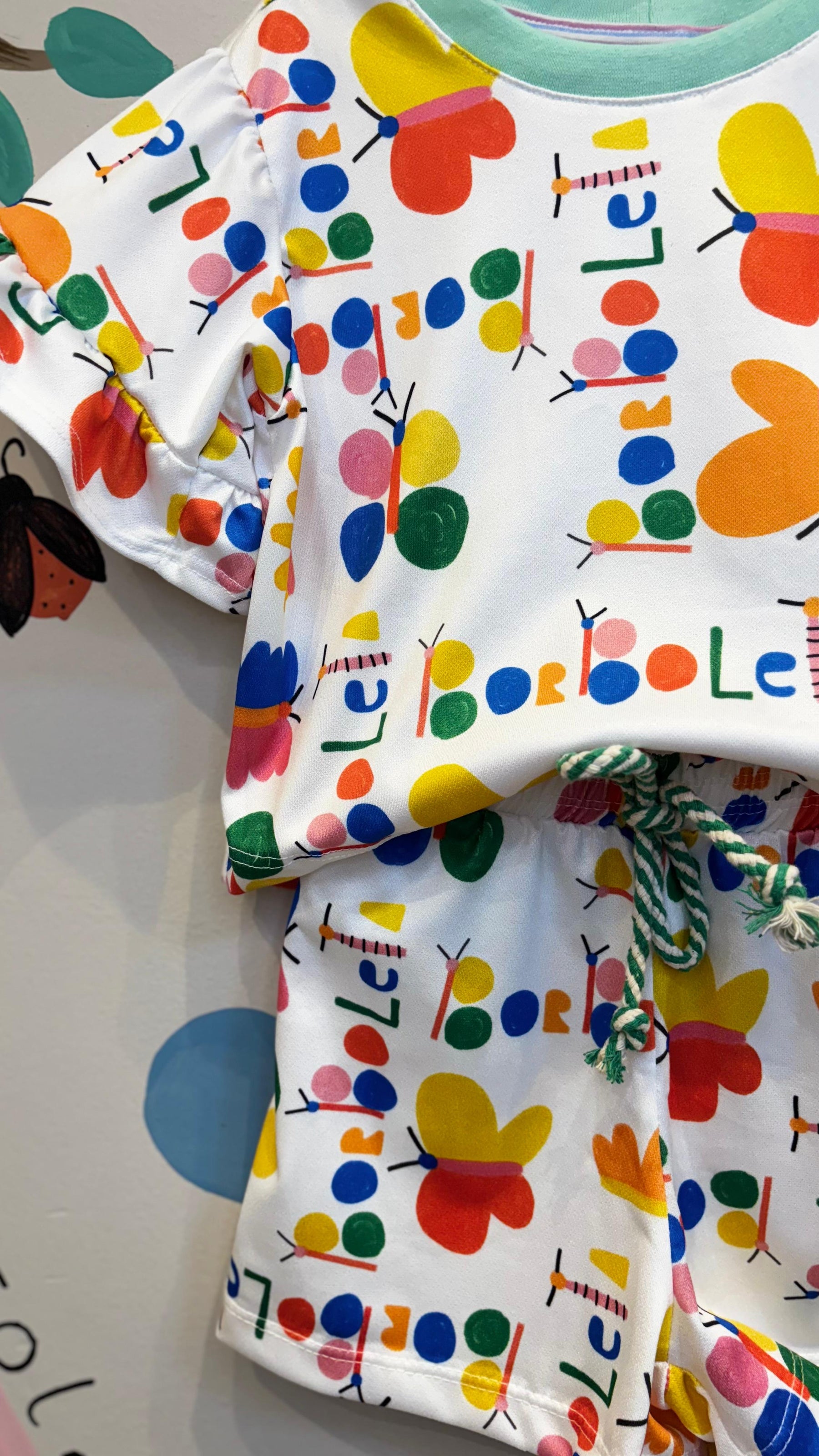 Conjunto Infantil Estampa Borboletas Confort | Lá Colorê