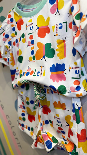 Conjunto Infantil Estampa Borboletas Confort | Lá Colorê