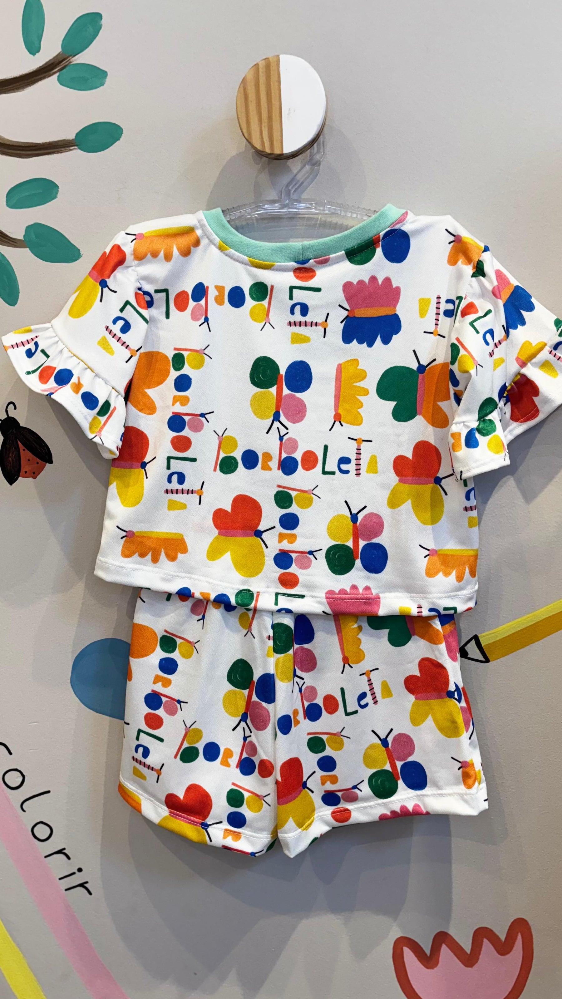 Conjunto Infantil Estampa Borboletas Confort | Lá Colorê