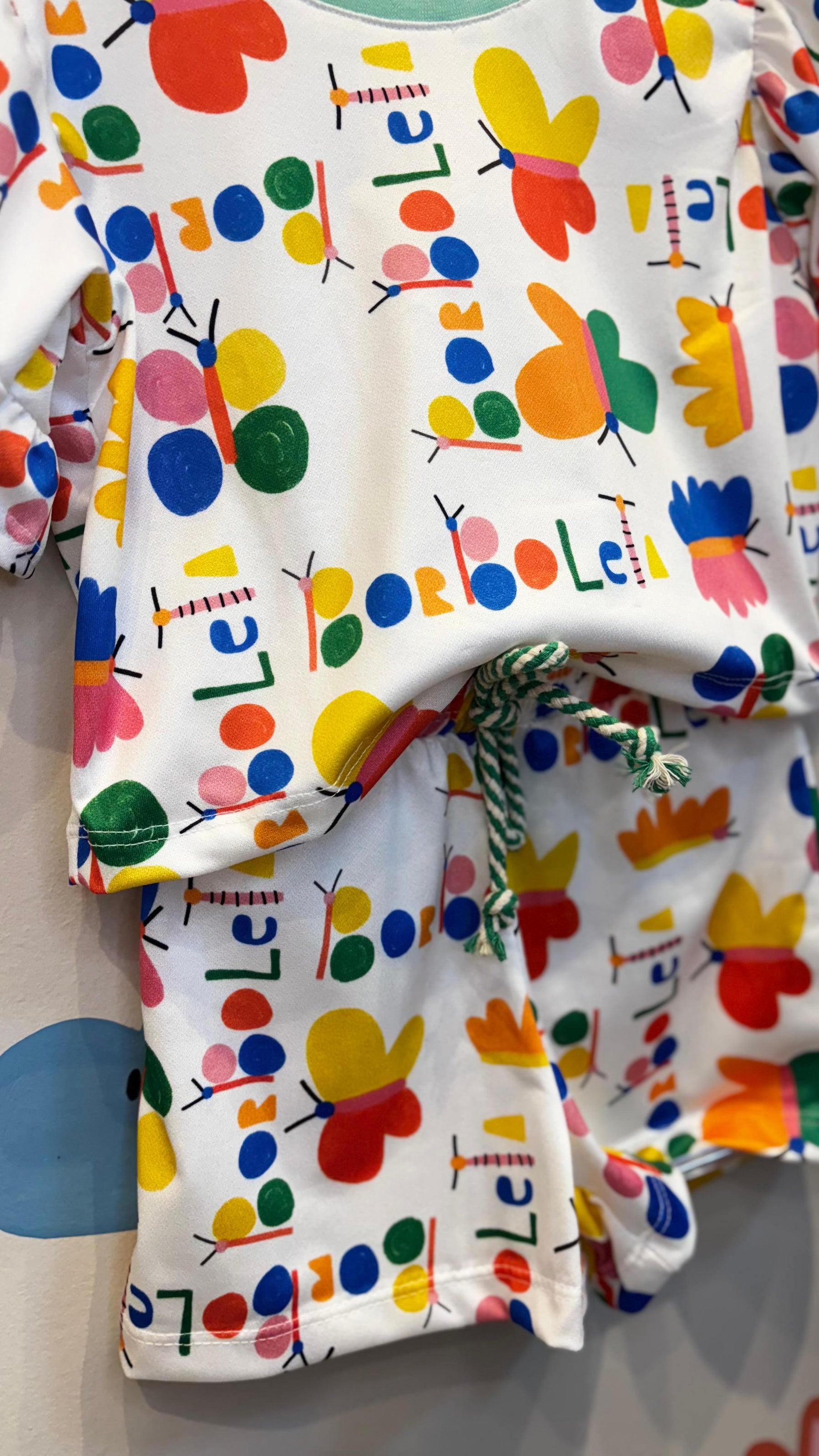 Conjunto Infantil Estampa Borboletas Confort | Lá Colorê