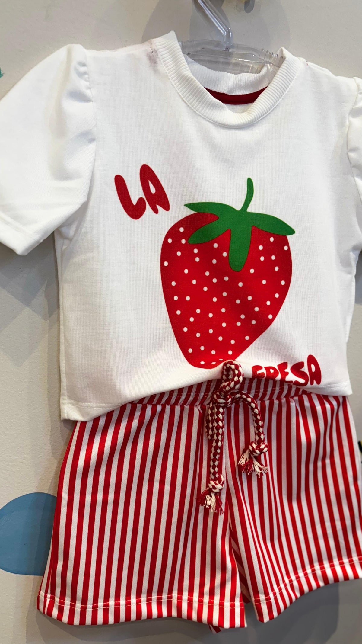 Conjunto Infantil Estampa Morango Fresa Confort | Lá Colorê