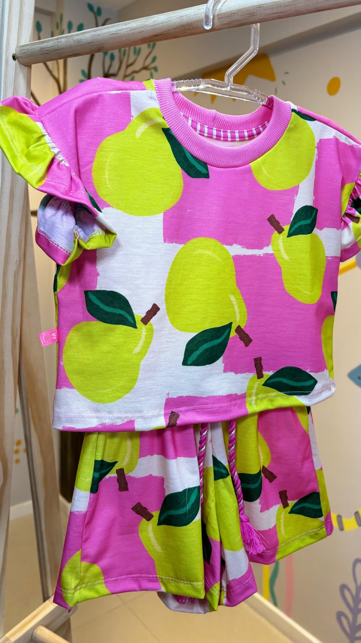 Conjunto Infantil Estampa Pêra Pop | Lá Colorê