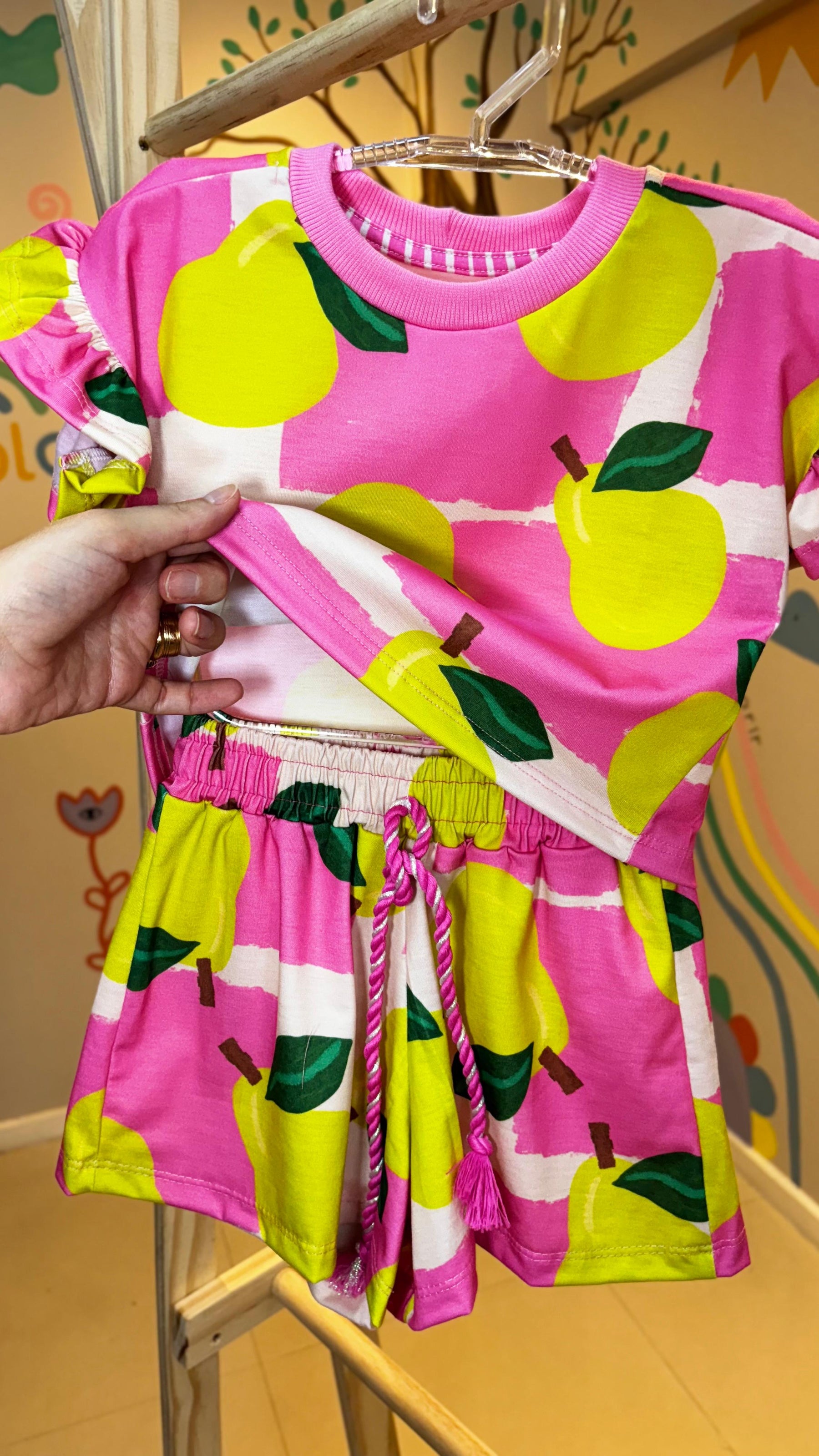 Conjunto Infantil Estampa Pêra Pop | Lá Colorê