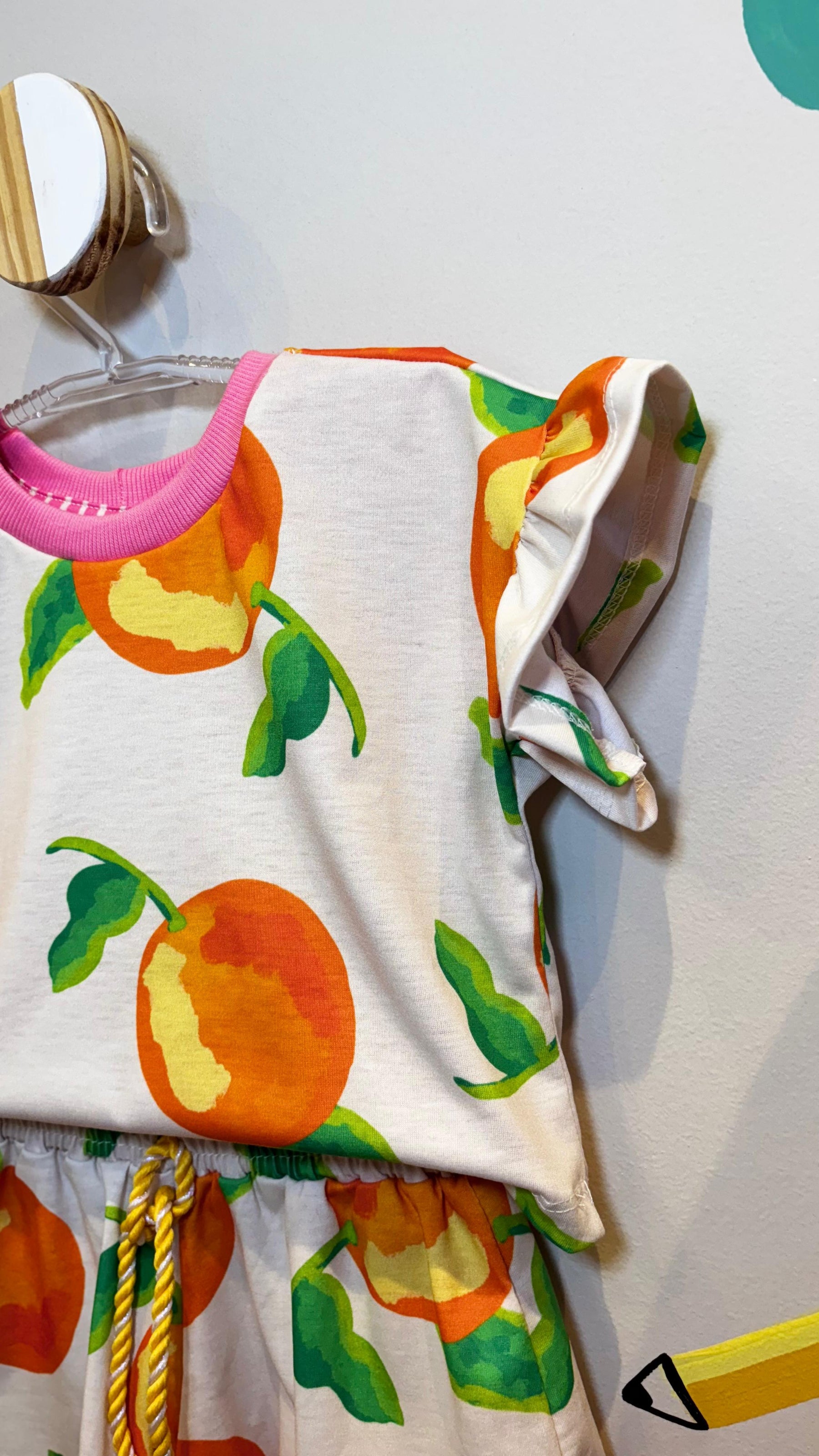 Conjunto Infantil Estampa Laranjitas | Lá Colorê