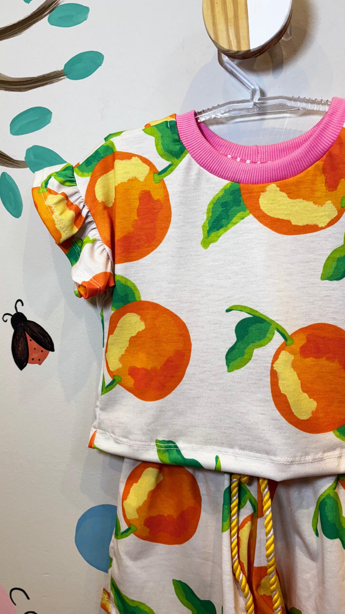 Conjunto Infantil Estampa Laranjitas | Lá Colorê