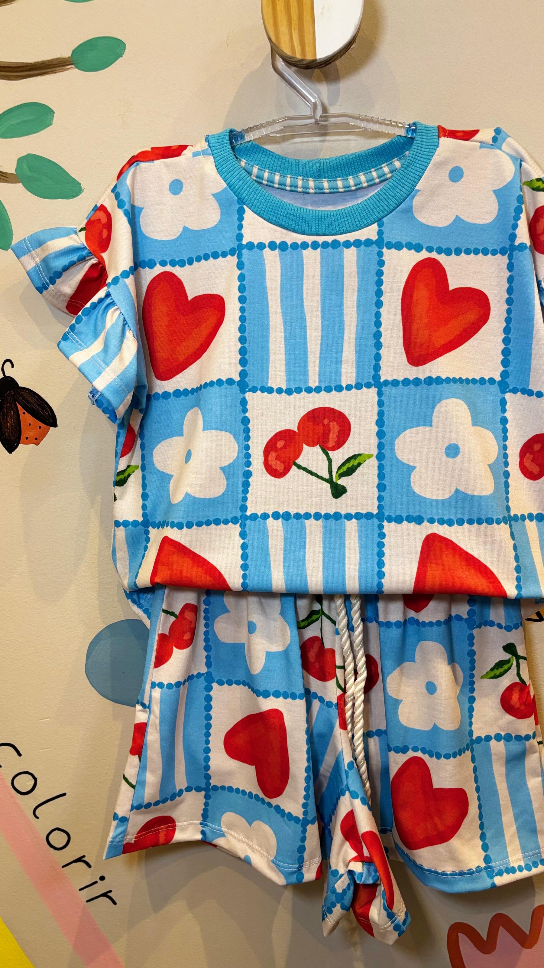 Conjunto Infantil Estampa Coração Mágico | Lá Colorê