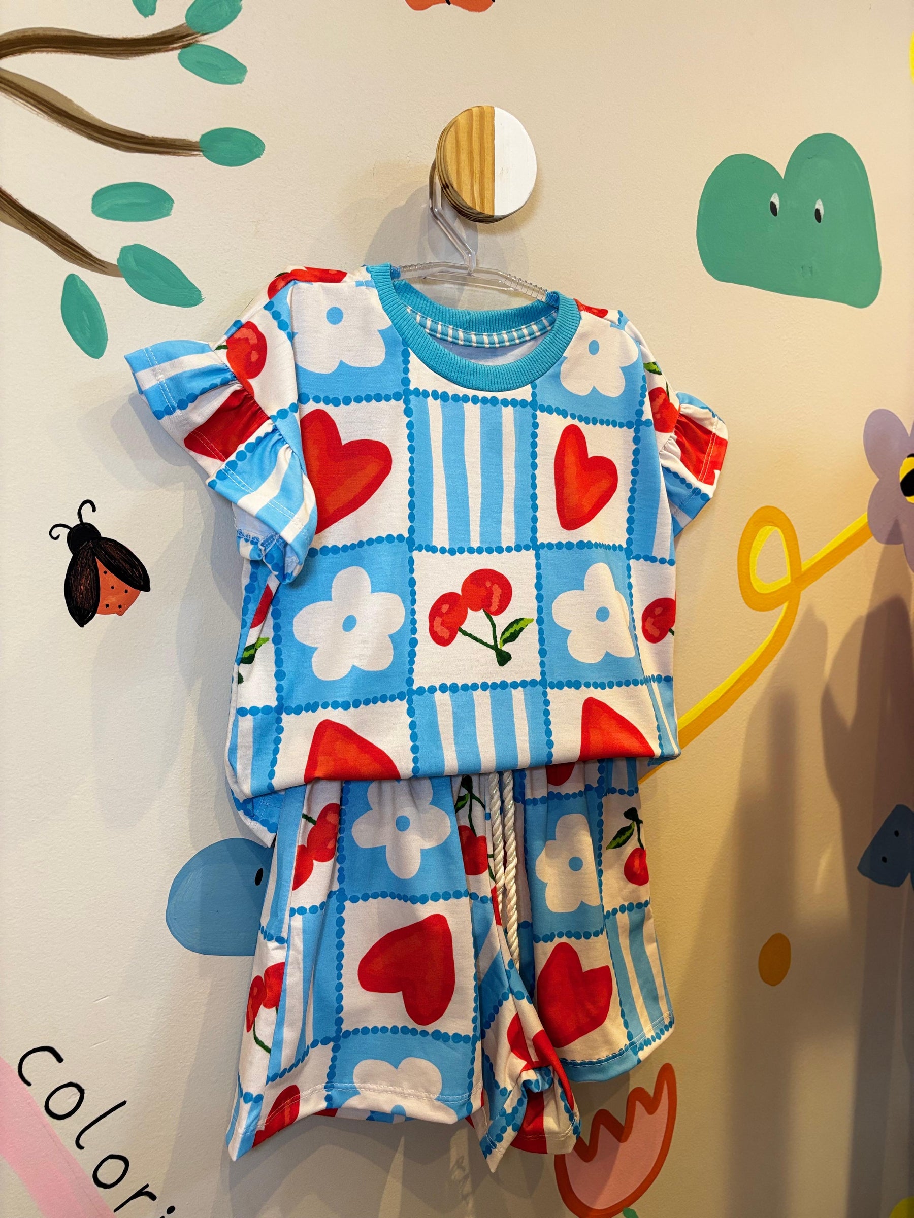 Conjunto Infantil Estampa Coração Mágico | Lá Colorê