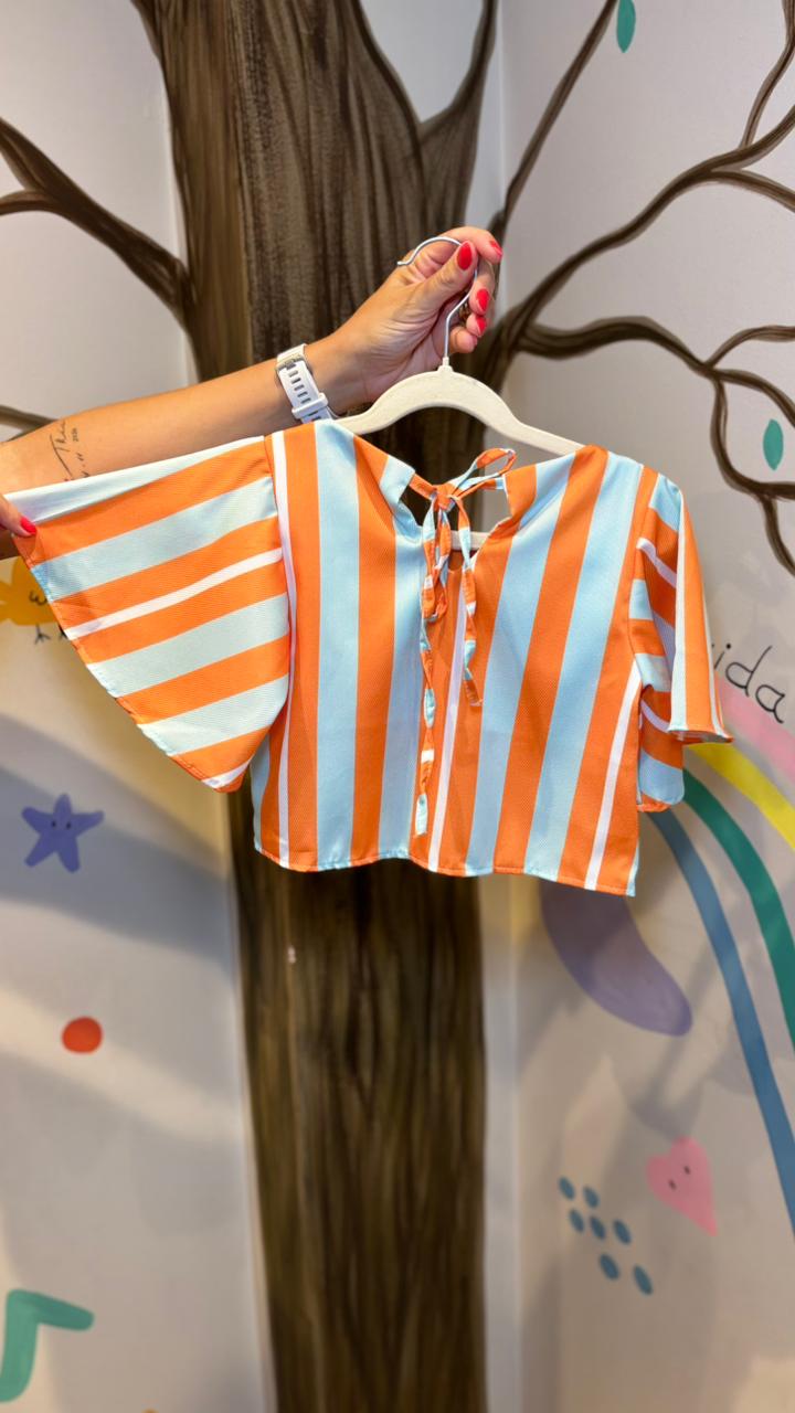 Conjunto Infantil Estampa Laranjita | Lá Colorê