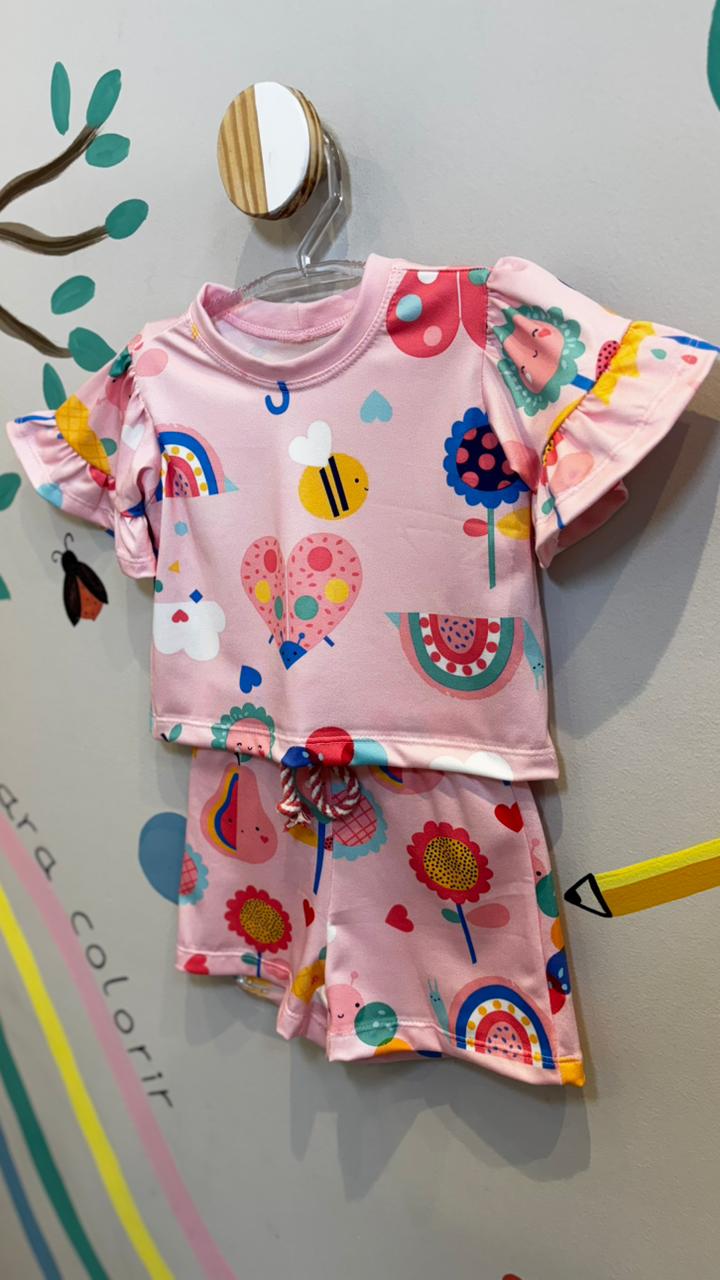 Conjunto Infantil Estampa Joaninha Confort | Lá Colorê
