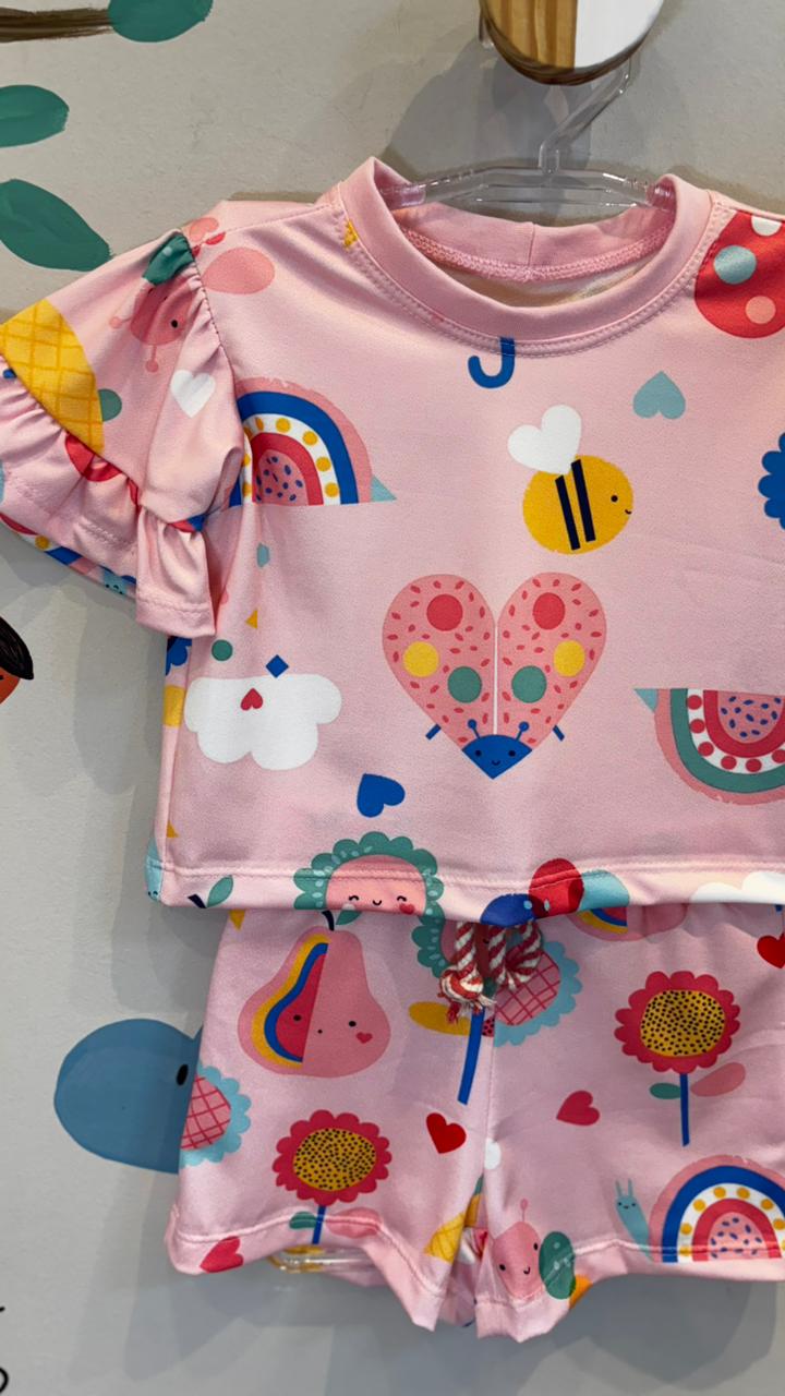 Conjunto Infantil Estampa Joaninha Confort | Lá Colorê