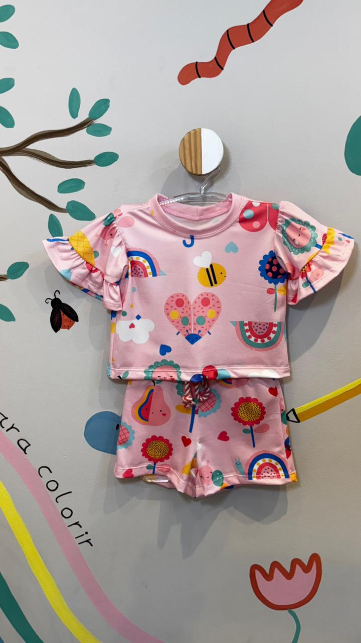 Conjunto Infantil Estampa Joaninha Confort | Lá Colorê