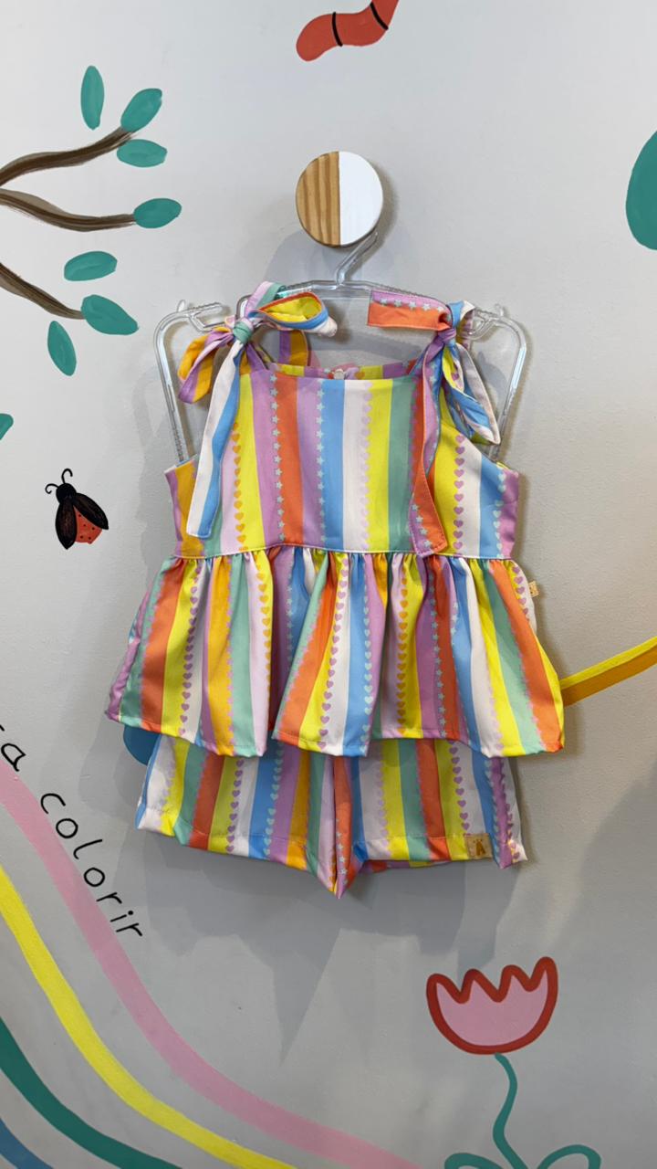 Conjunto Infantil Estampa Colorê | Lá Colorê