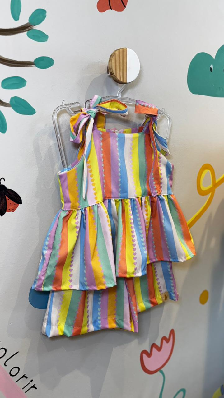 Conjunto Infantil Estampa Colorê | Lá Colorê